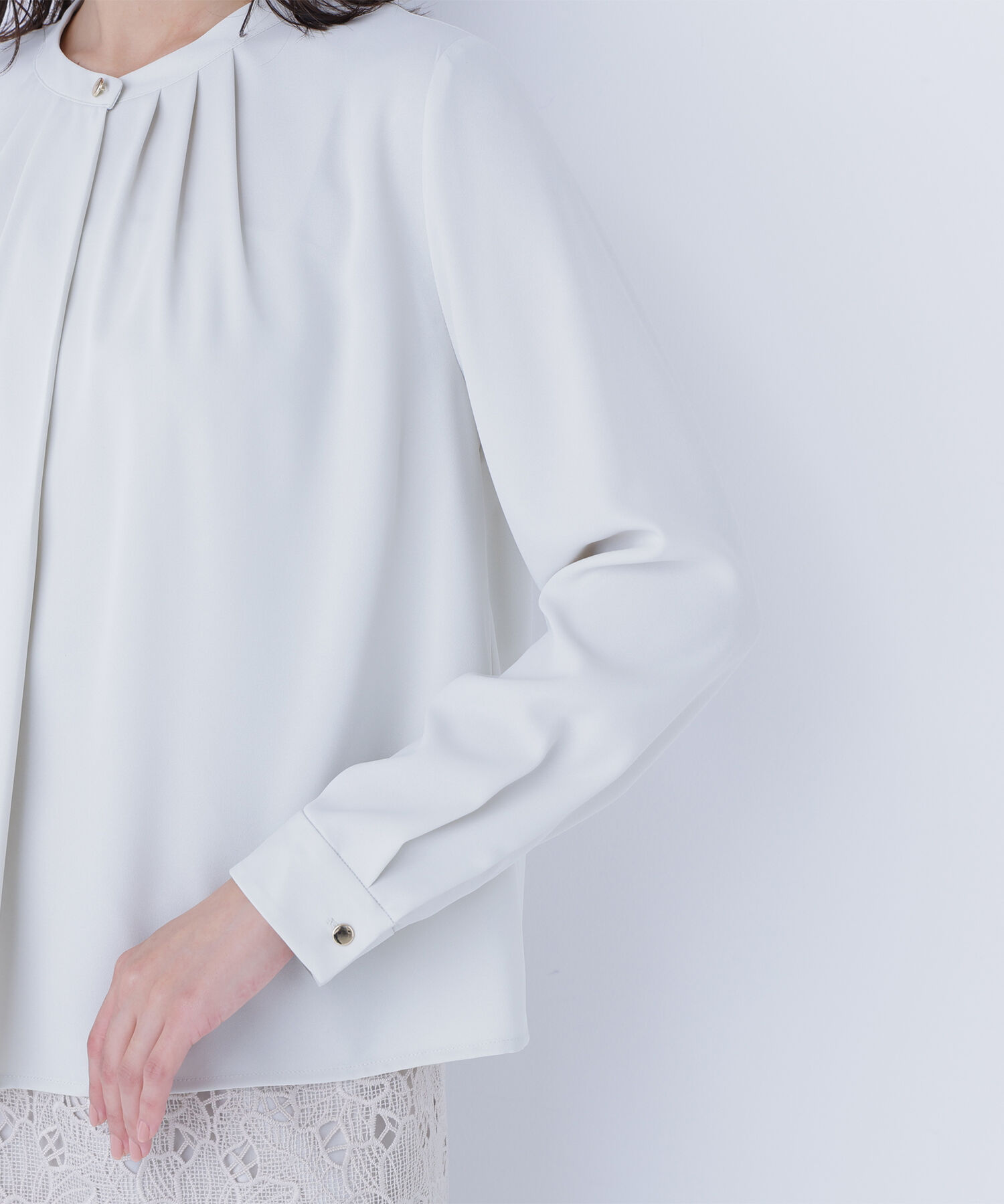  「フロントタックブラウス」|シャツ・ブラウス|