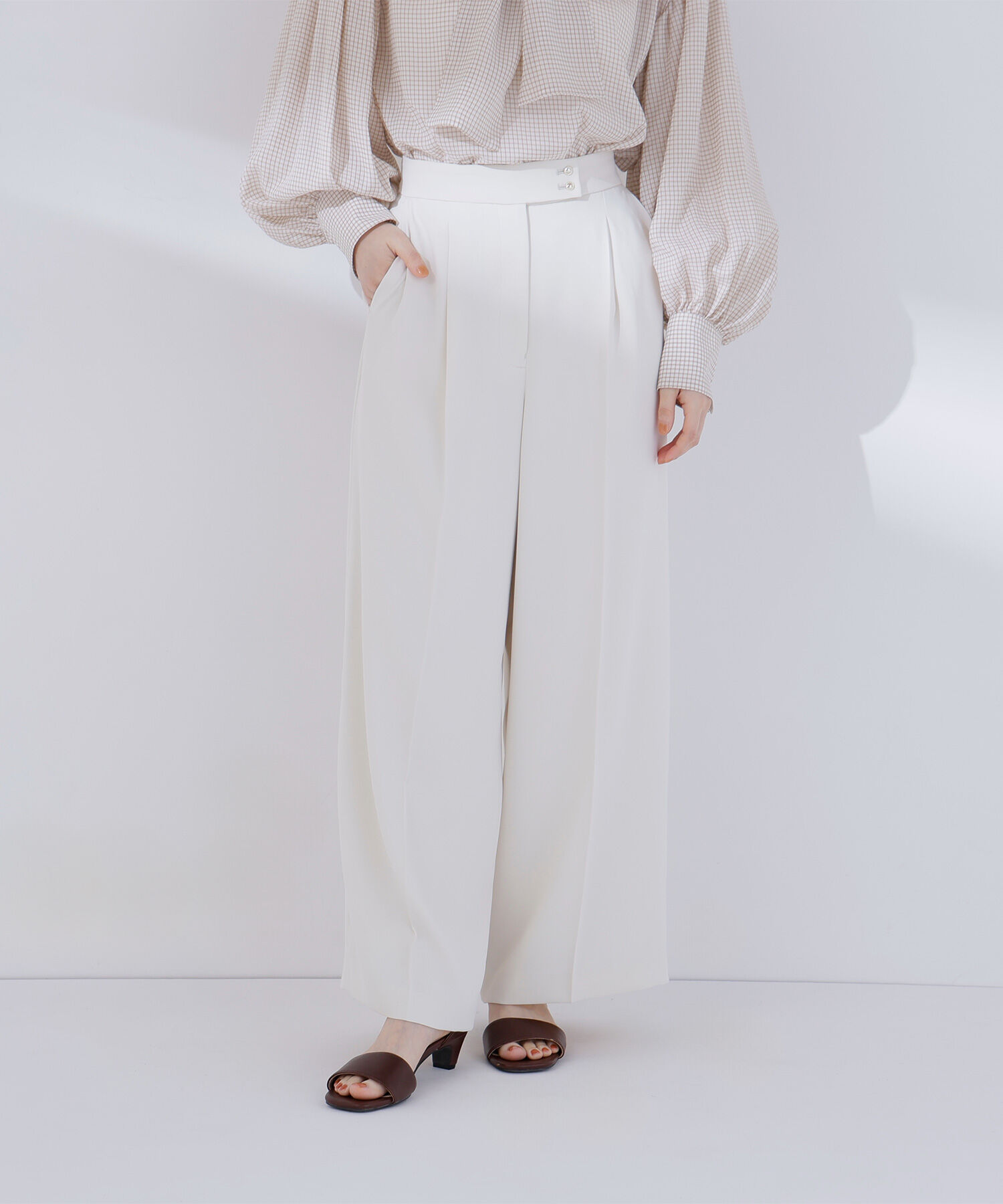  「メタルポイントワイドパンツ」|その他|