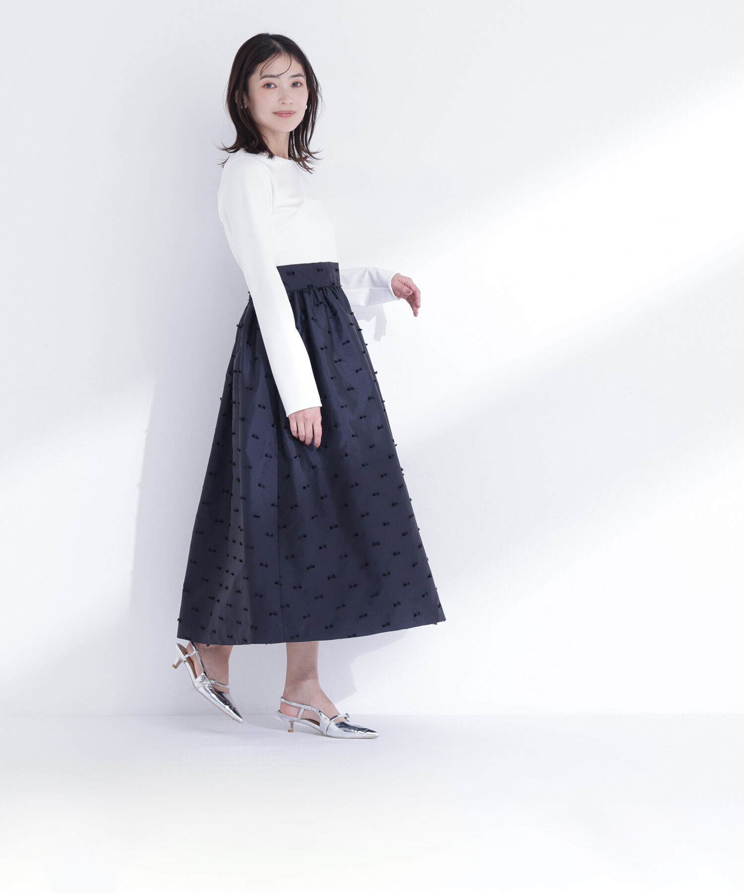  「リボンジャガードドッキングワンピース」|ワンピース|