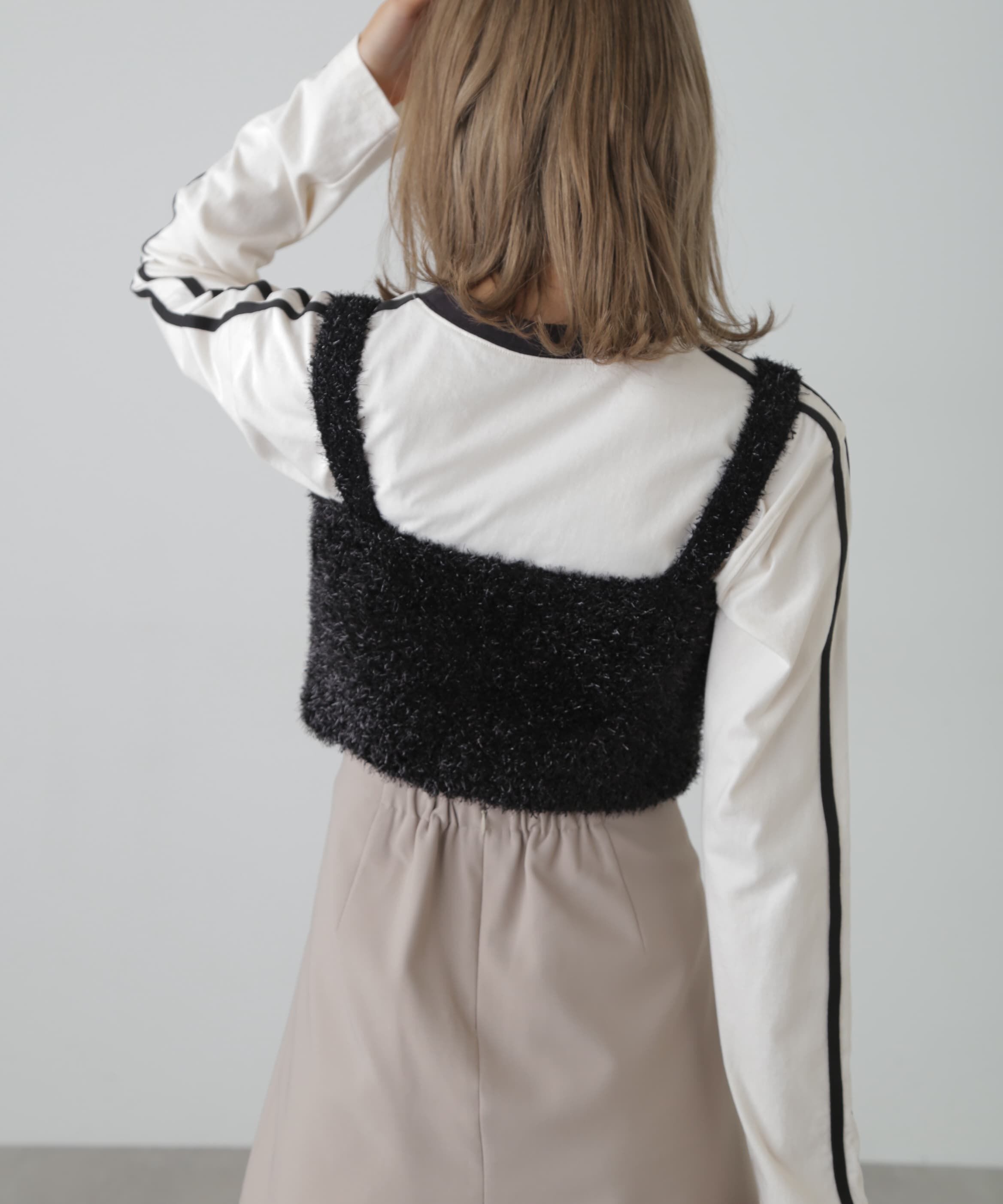  「シャギーラメニットビスチェ」|ニット・セーター|