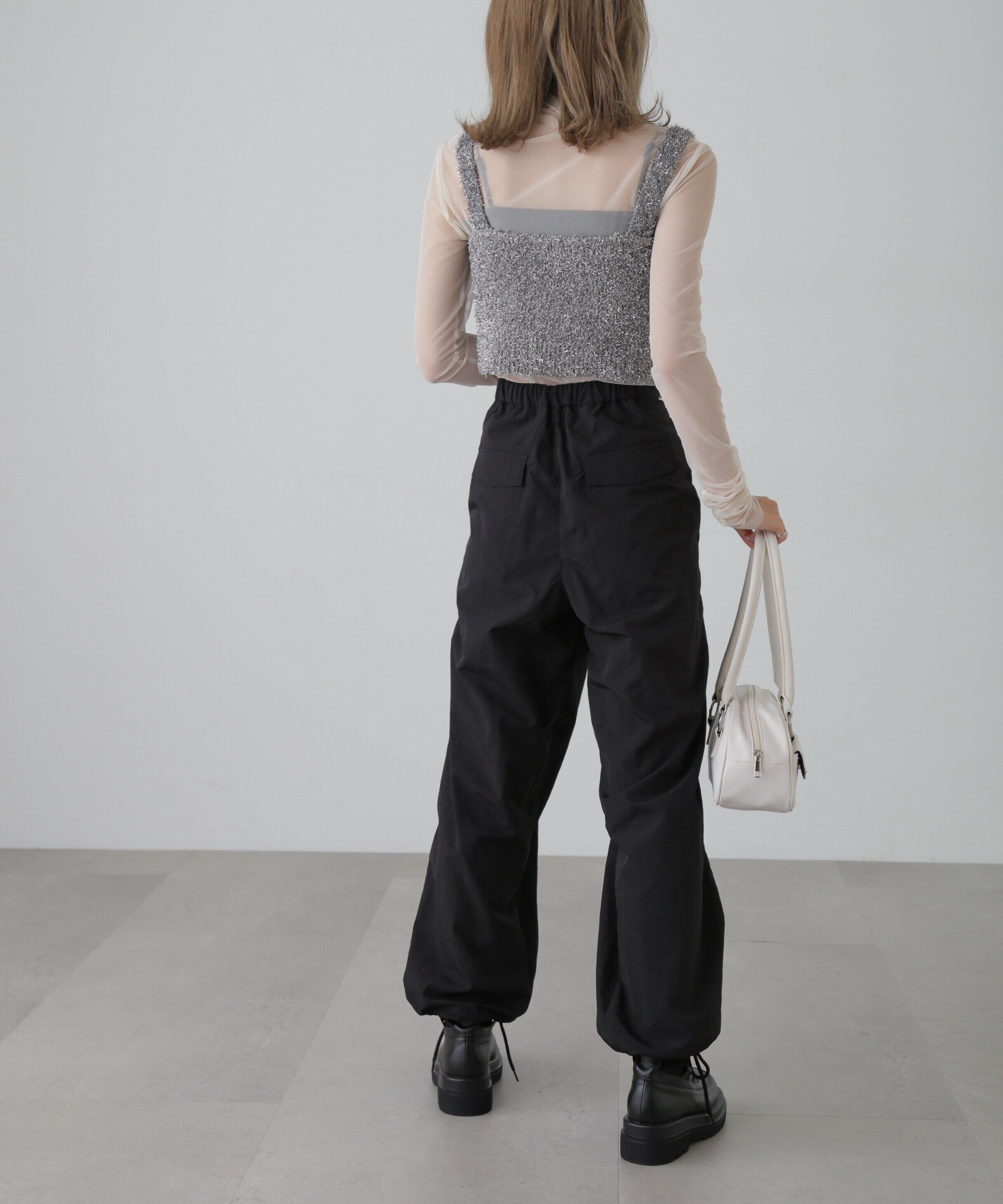  「シャギーラメニットビスチェ」|ニット・セーター|