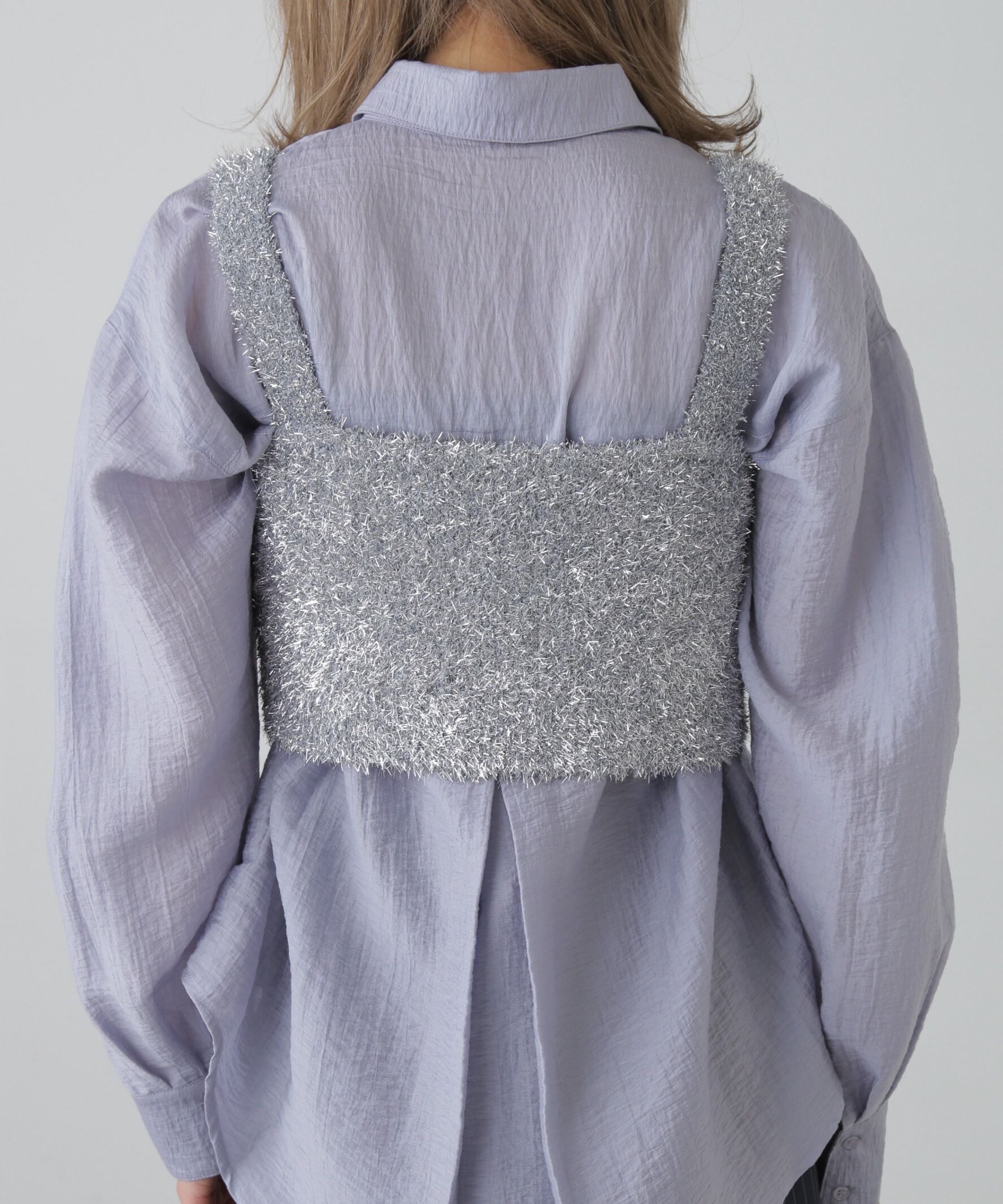  「シャギーラメニットビスチェ」|ニット・セーター|