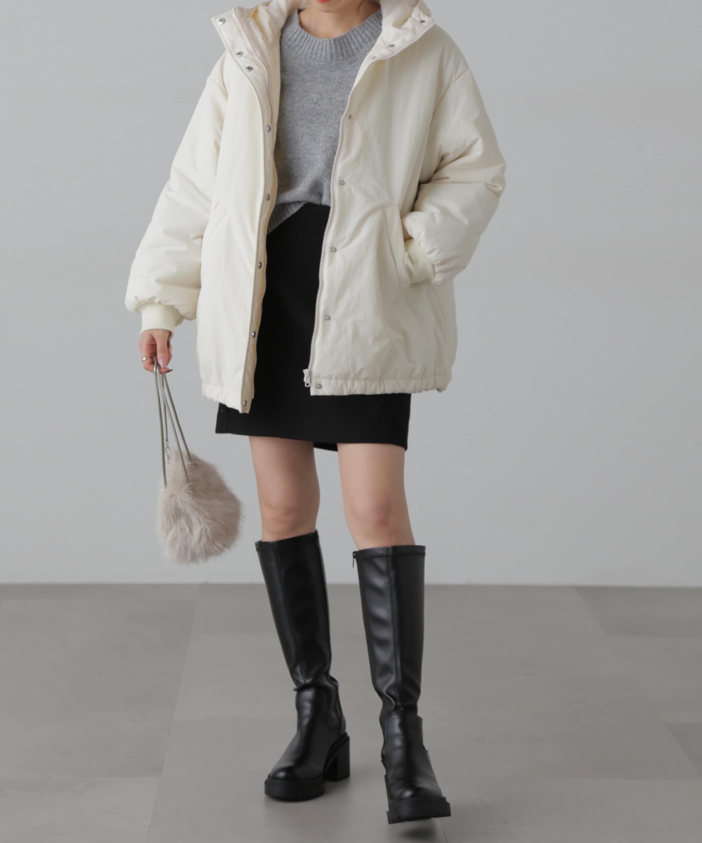  「ミドル丈中綿ブルゾン」|ブルゾン・スタジャン|