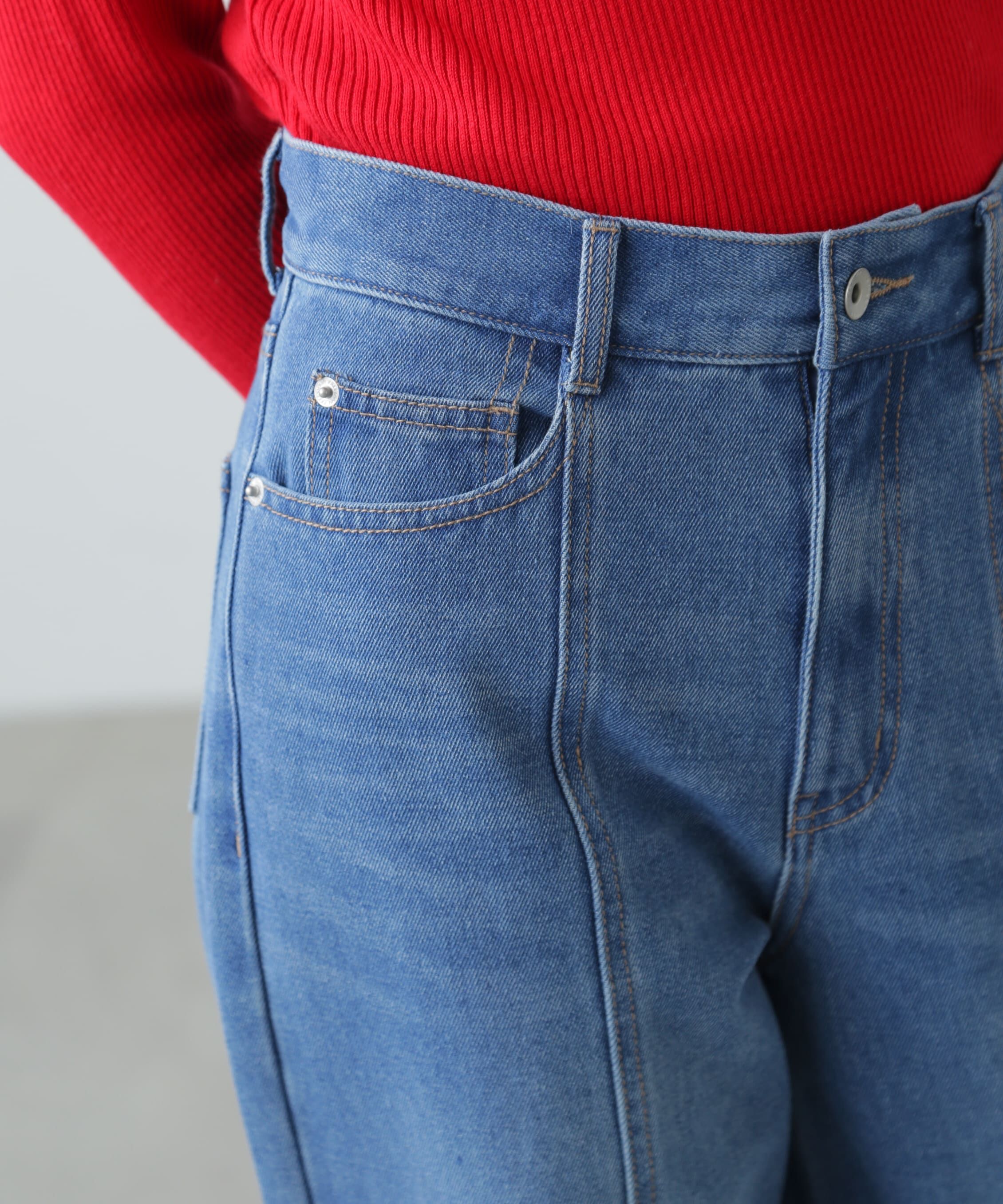  「センターシームストレートデニム」|その他|