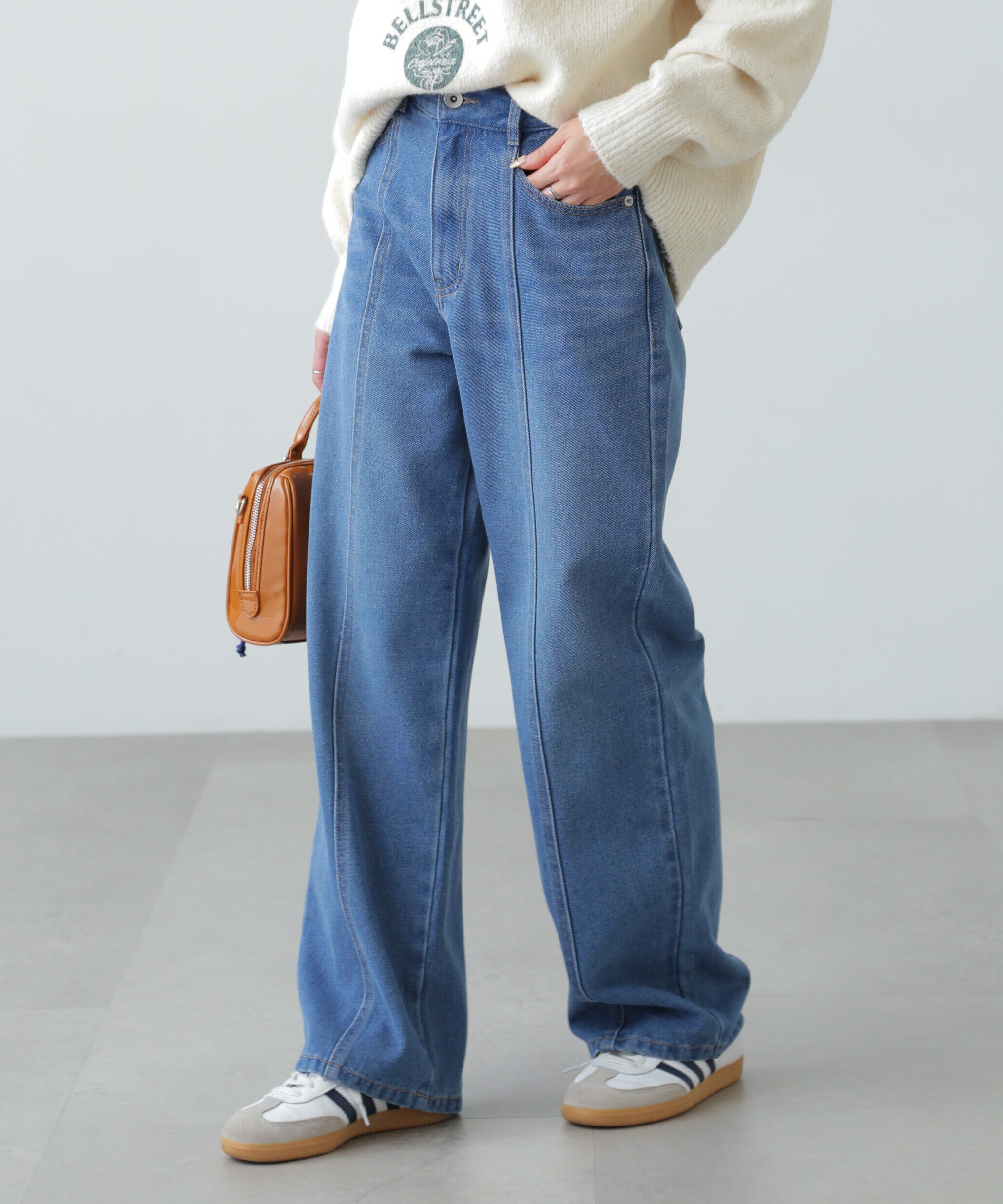  「センターシームストレートデニム」|その他|