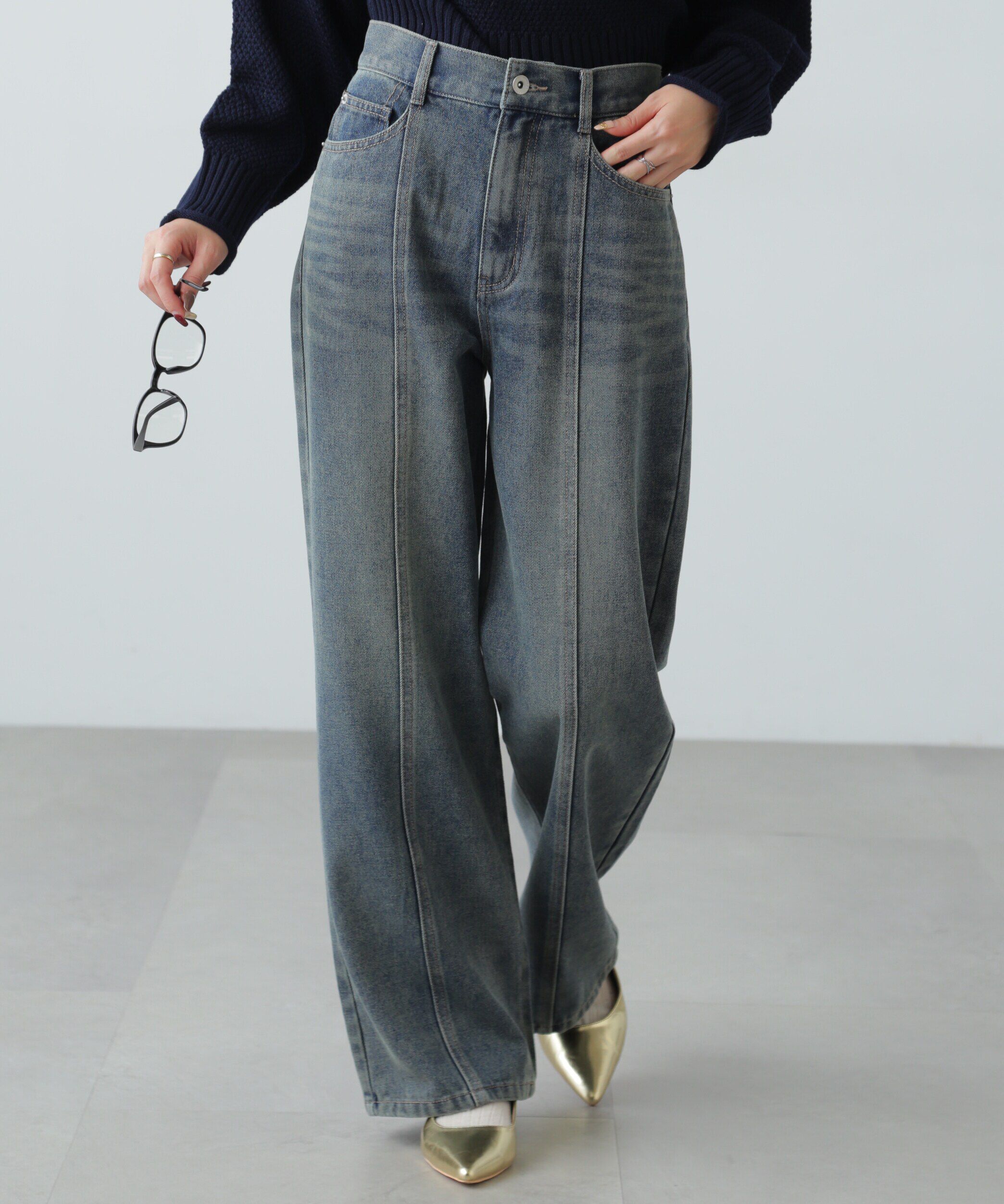  「センターシームストレートデニム」|その他|ブルーオーバ 3