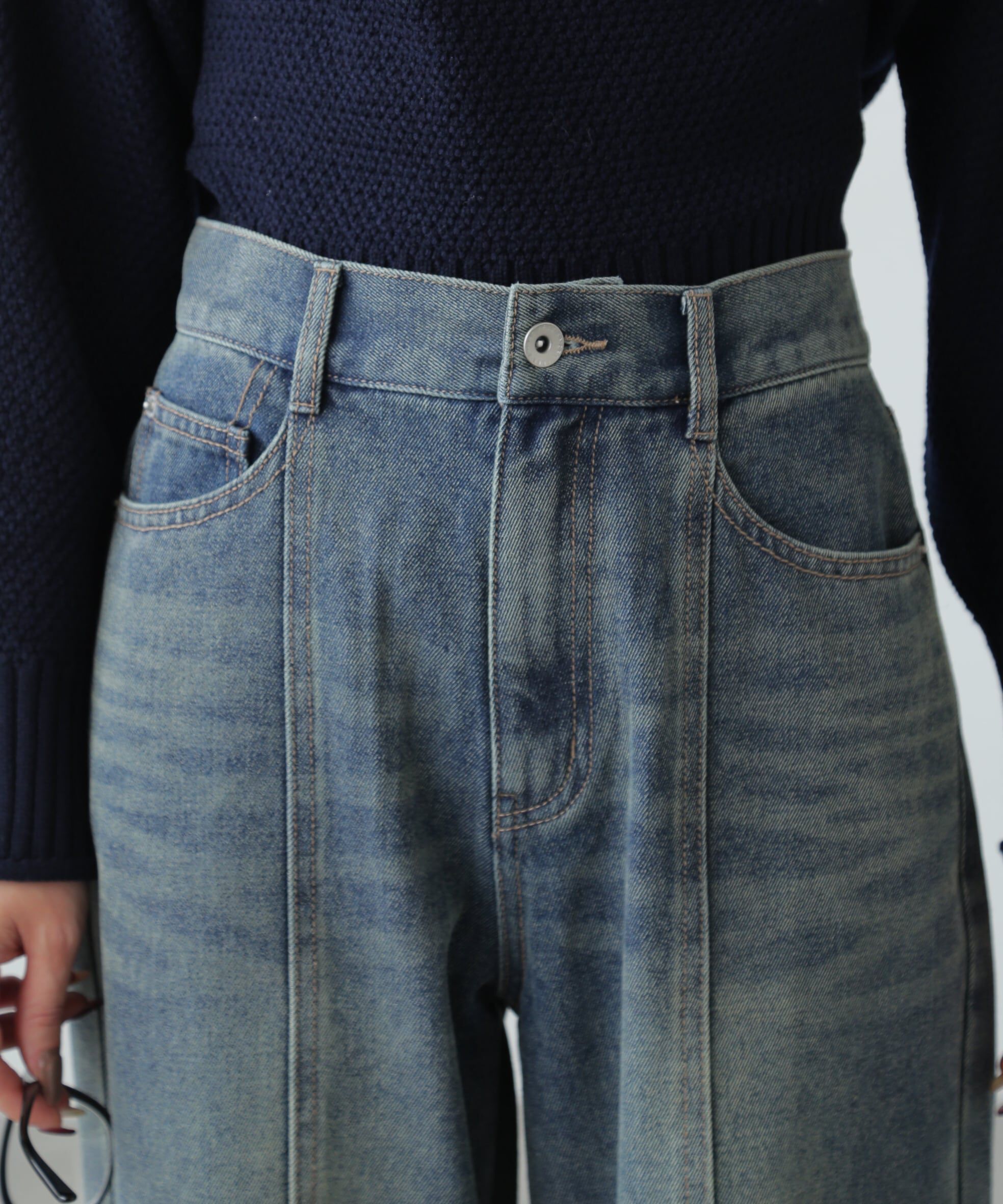  「センターシームストレートデニム」|その他|