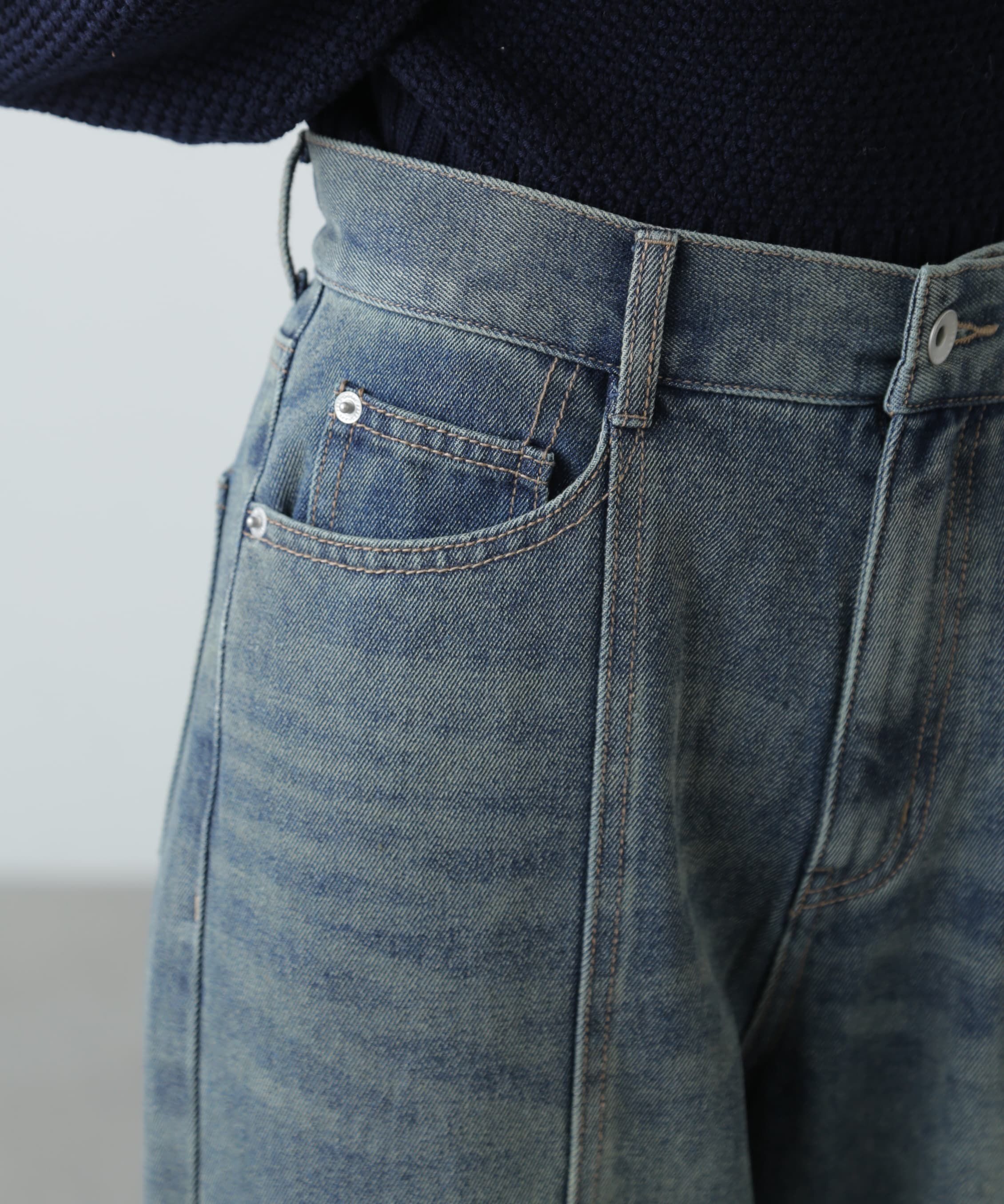  「センターシームストレートデニム」|その他|