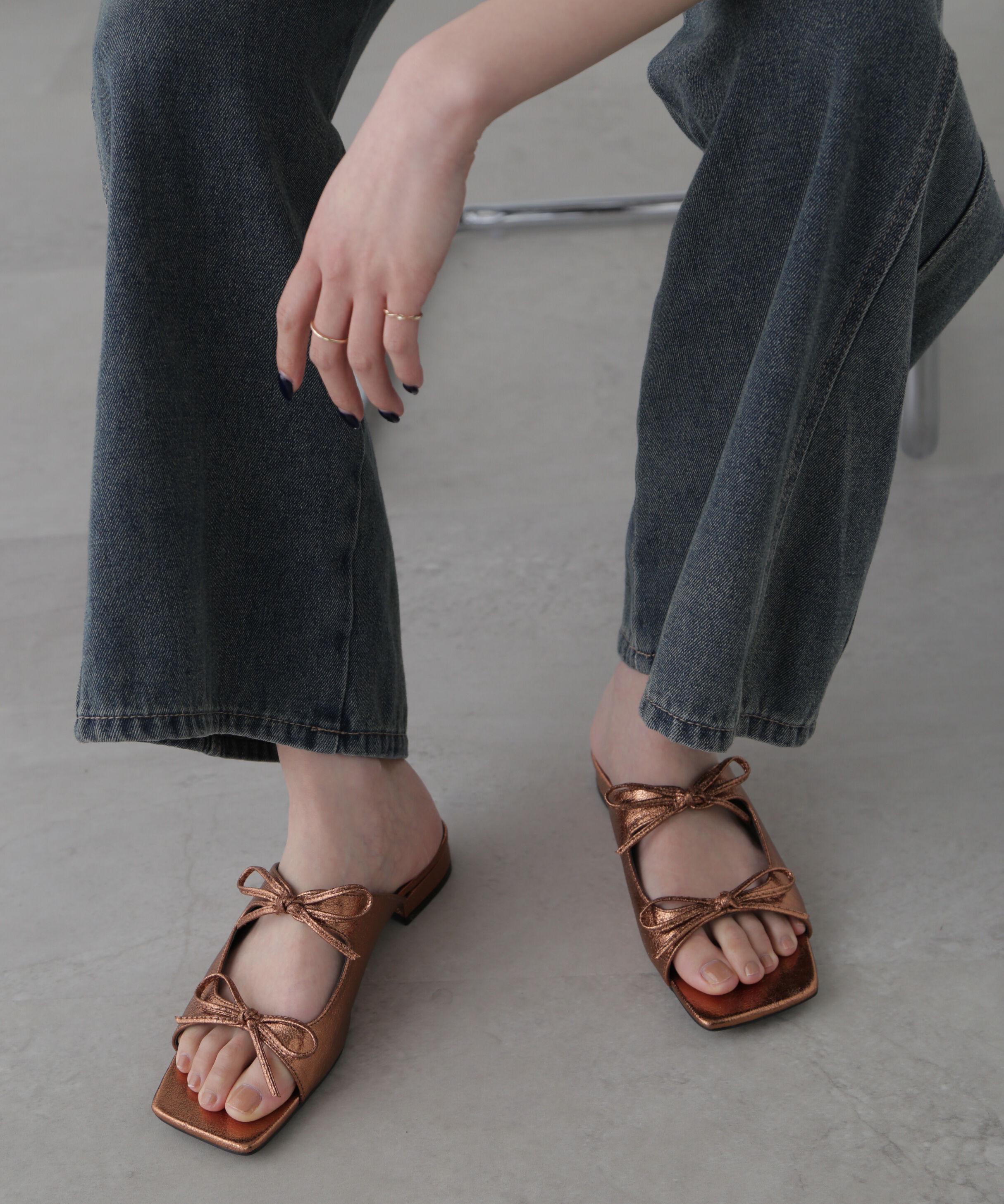  「リボンミュール」|その他|ブラウン