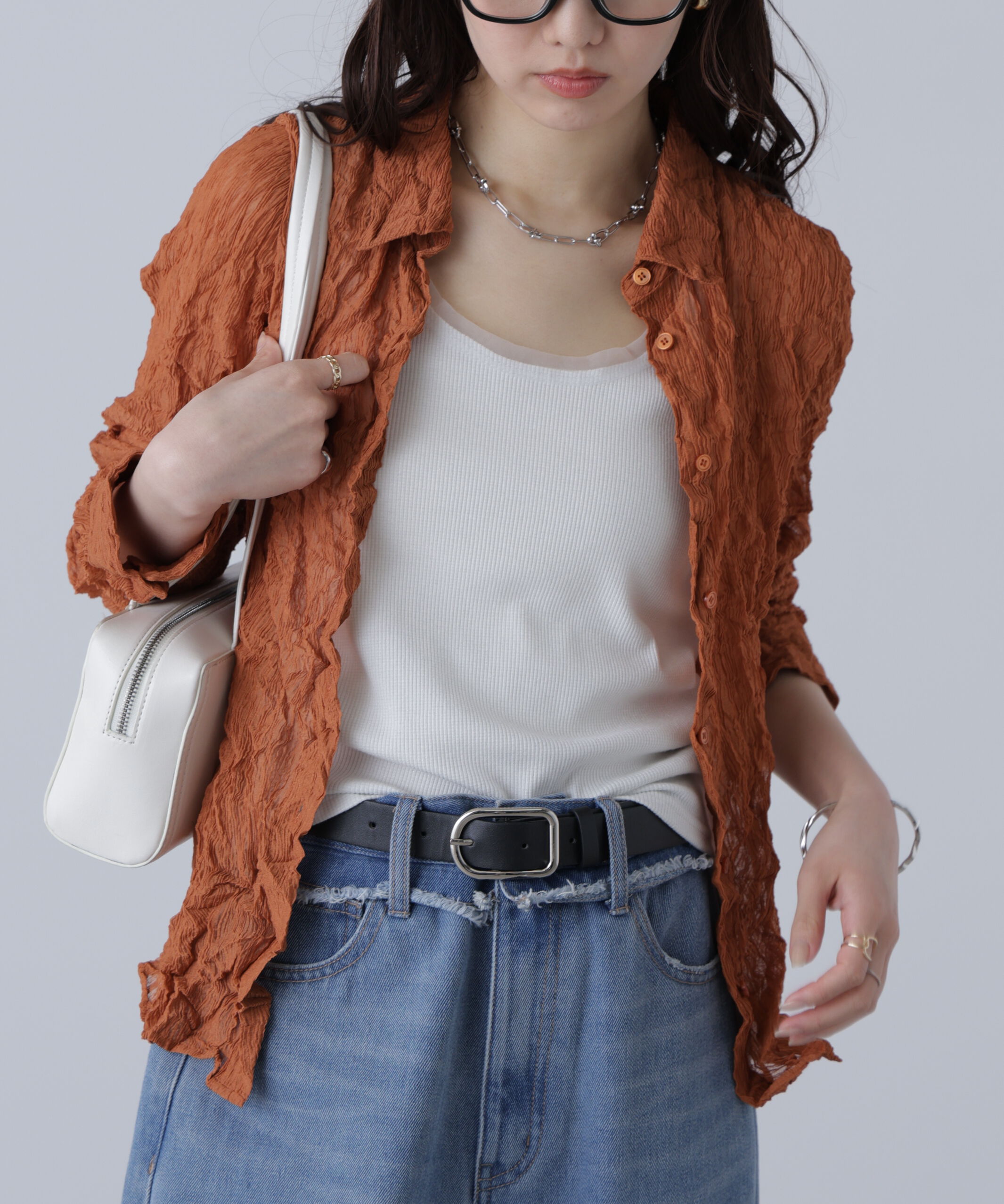  「シアースリムシャツ」|シャツ・ブラウス|