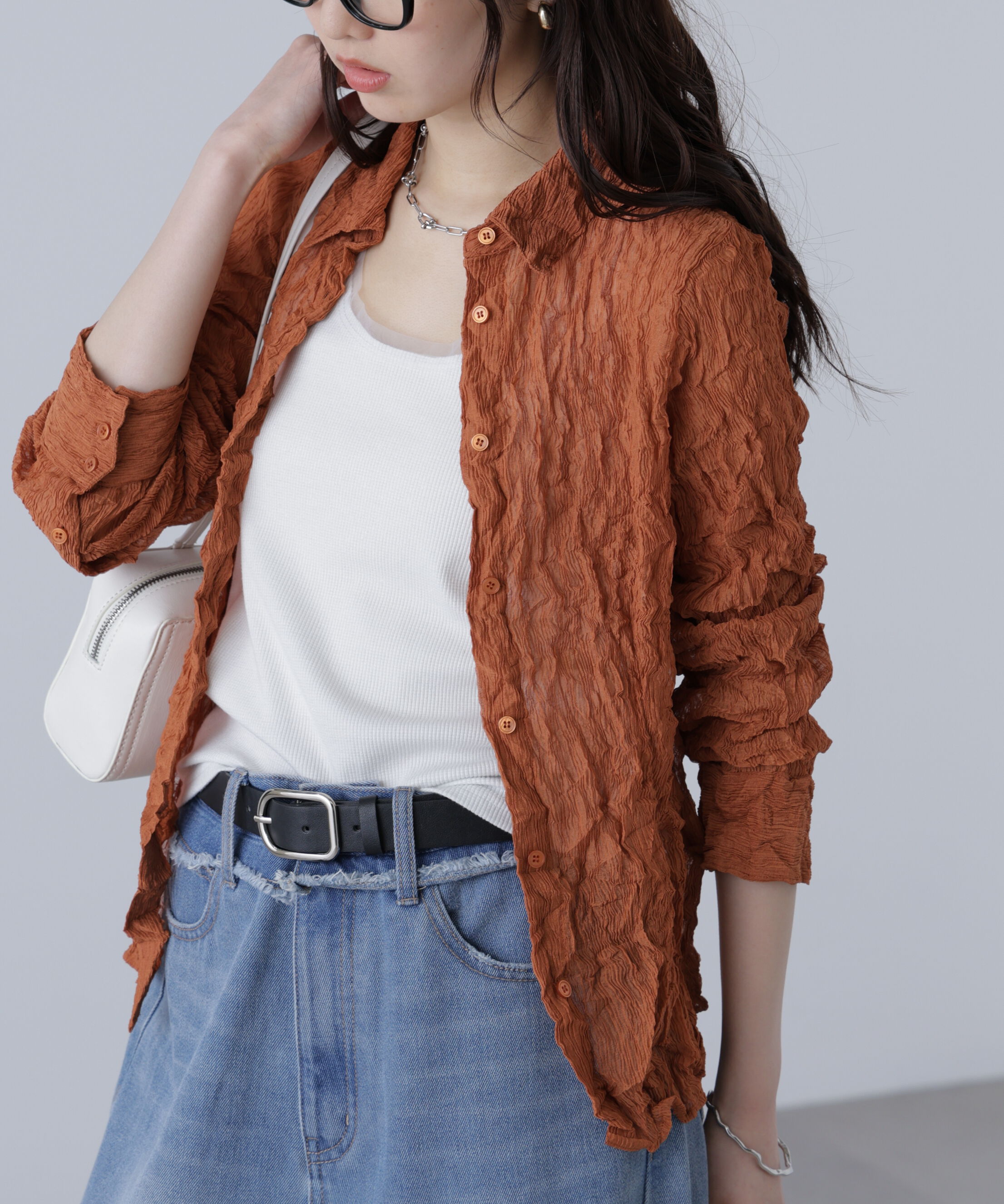  「シアースリムシャツ」|シャツ・ブラウス|