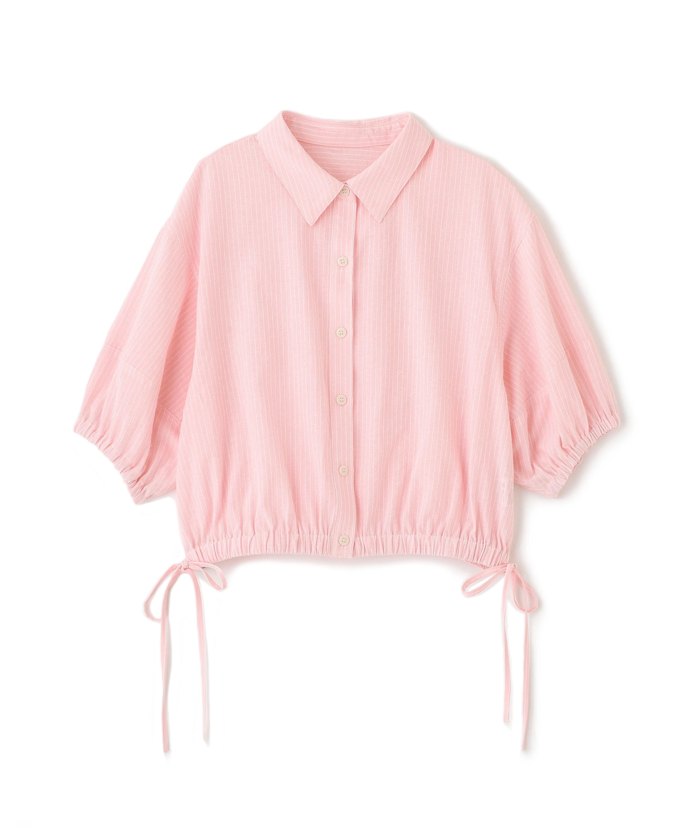  「裾ドロスト半袖ブラウス」|シャツ・ブラウス|