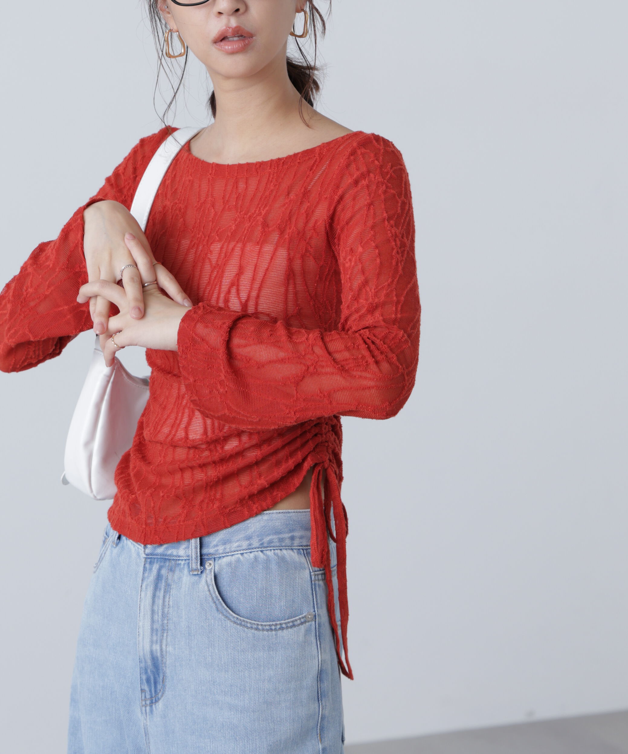  「シアージャガードドロストカットソー」|Tシャツ・カットソー|