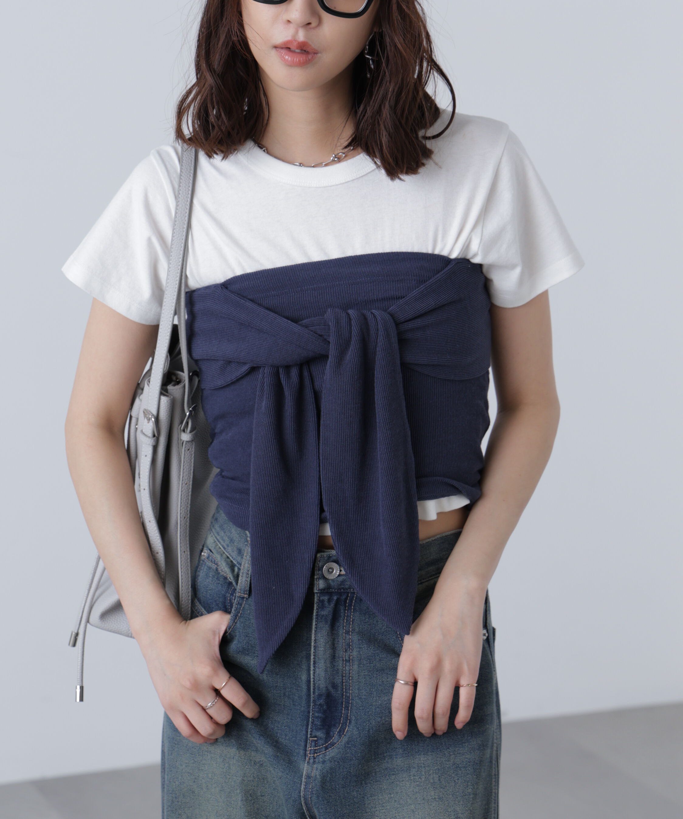  「リボンベアニットソービスチェ」|Tシャツ・カットソー|