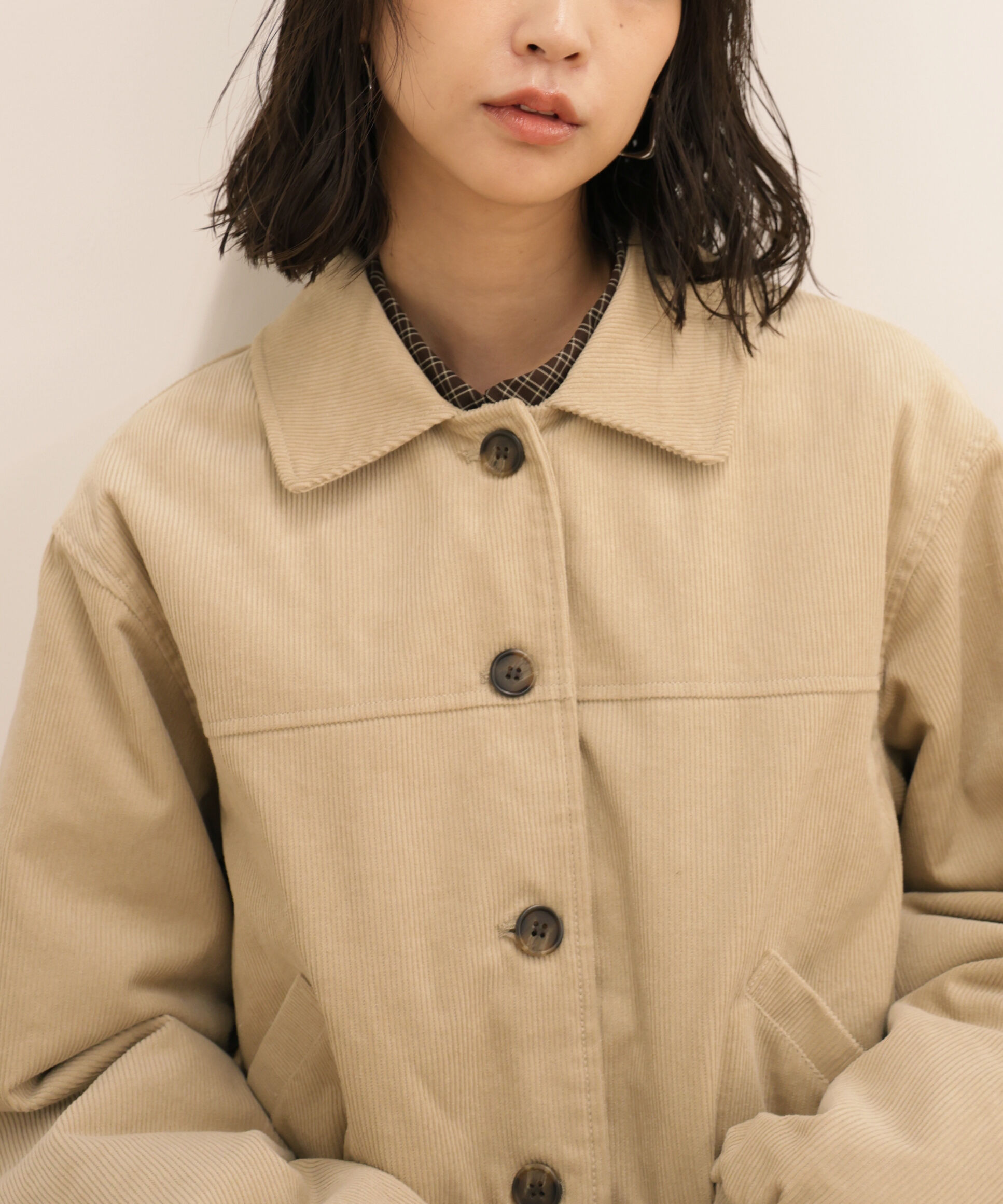  「コーデュロイ中綿ブルゾン」|ブルゾン・スタジャン|