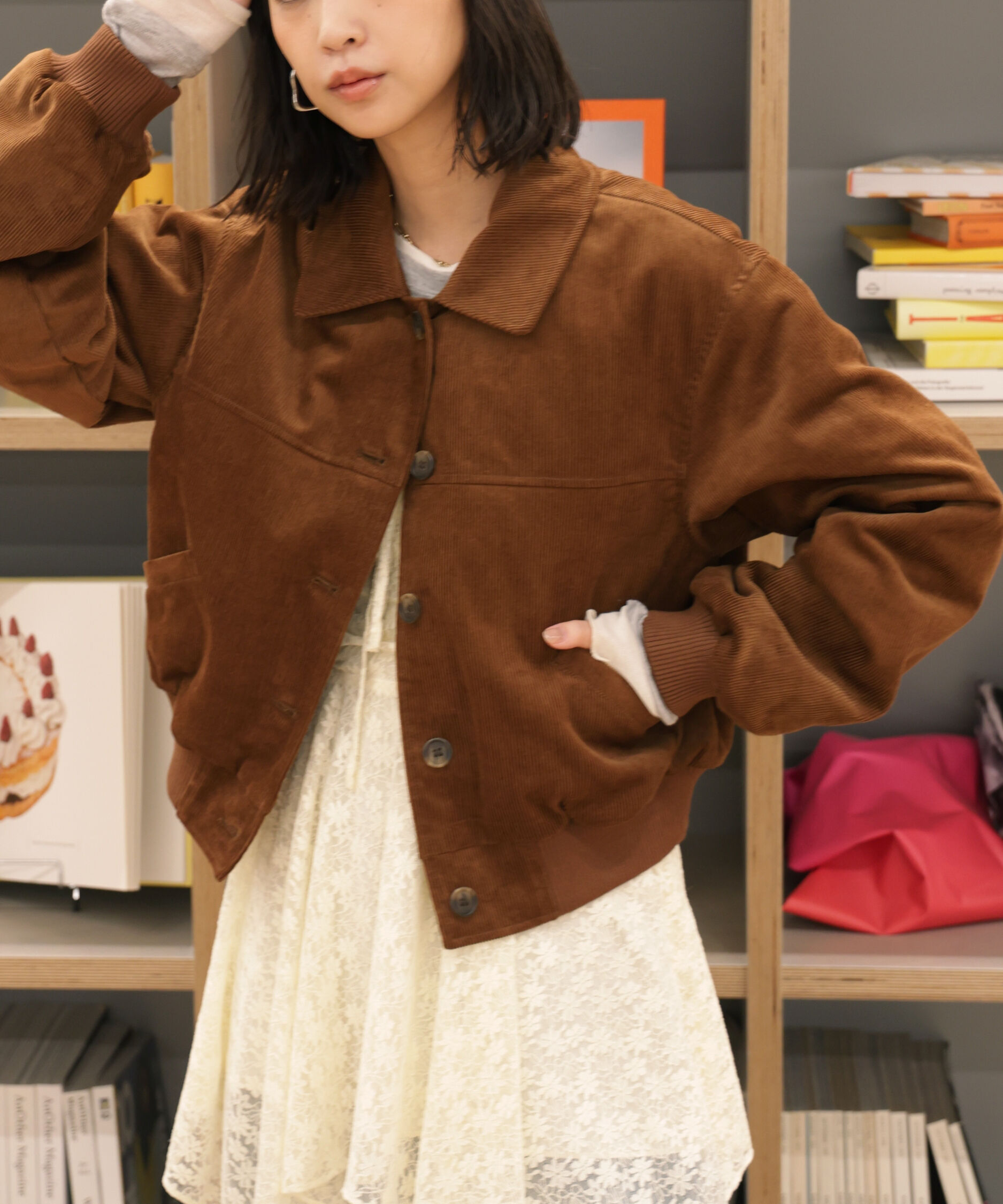  「コーデュロイ中綿ブルゾン」|ブルゾン・スタジャン|