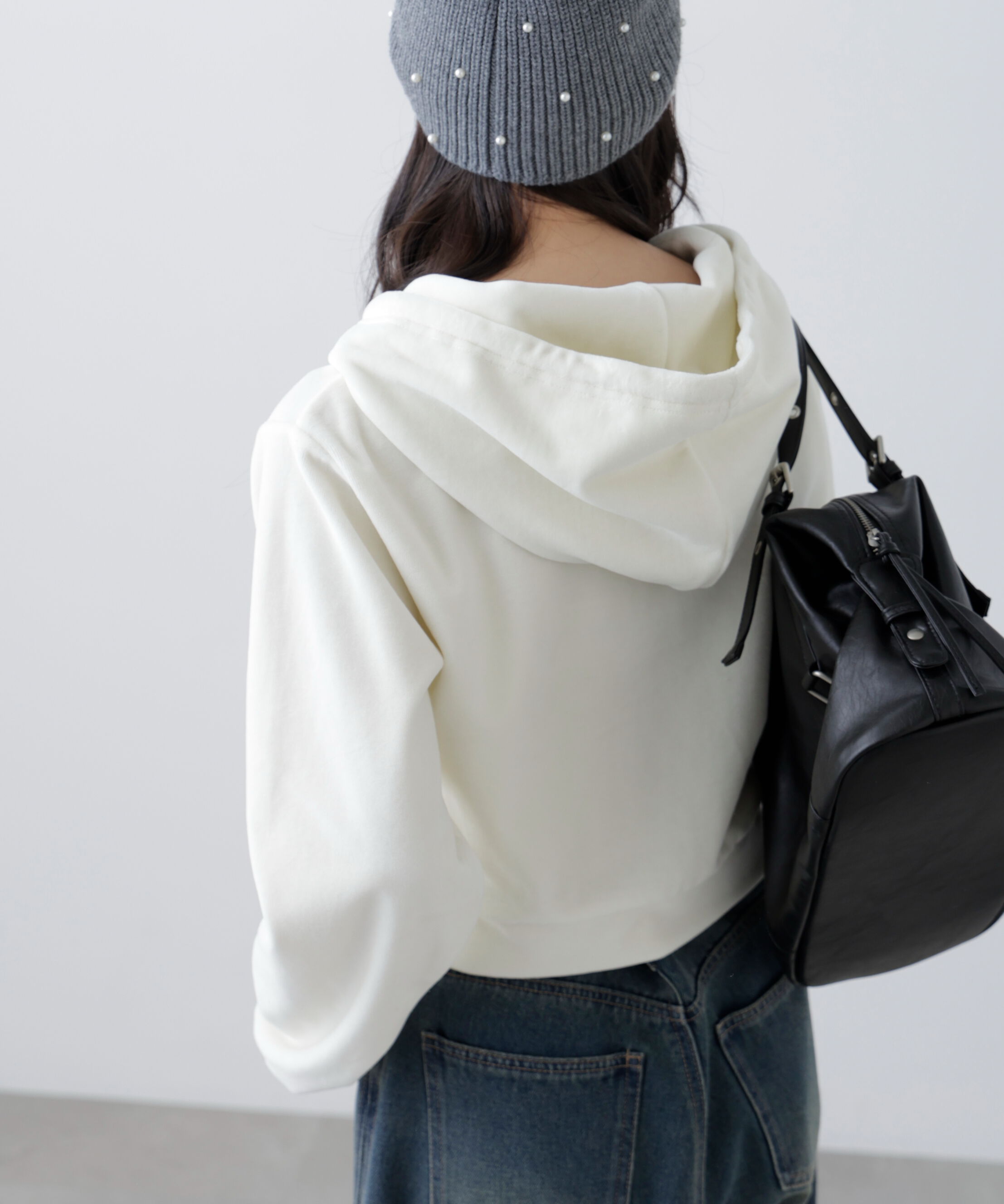  「Ｗジップベロアパーカー」|Tシャツ・カットソー|