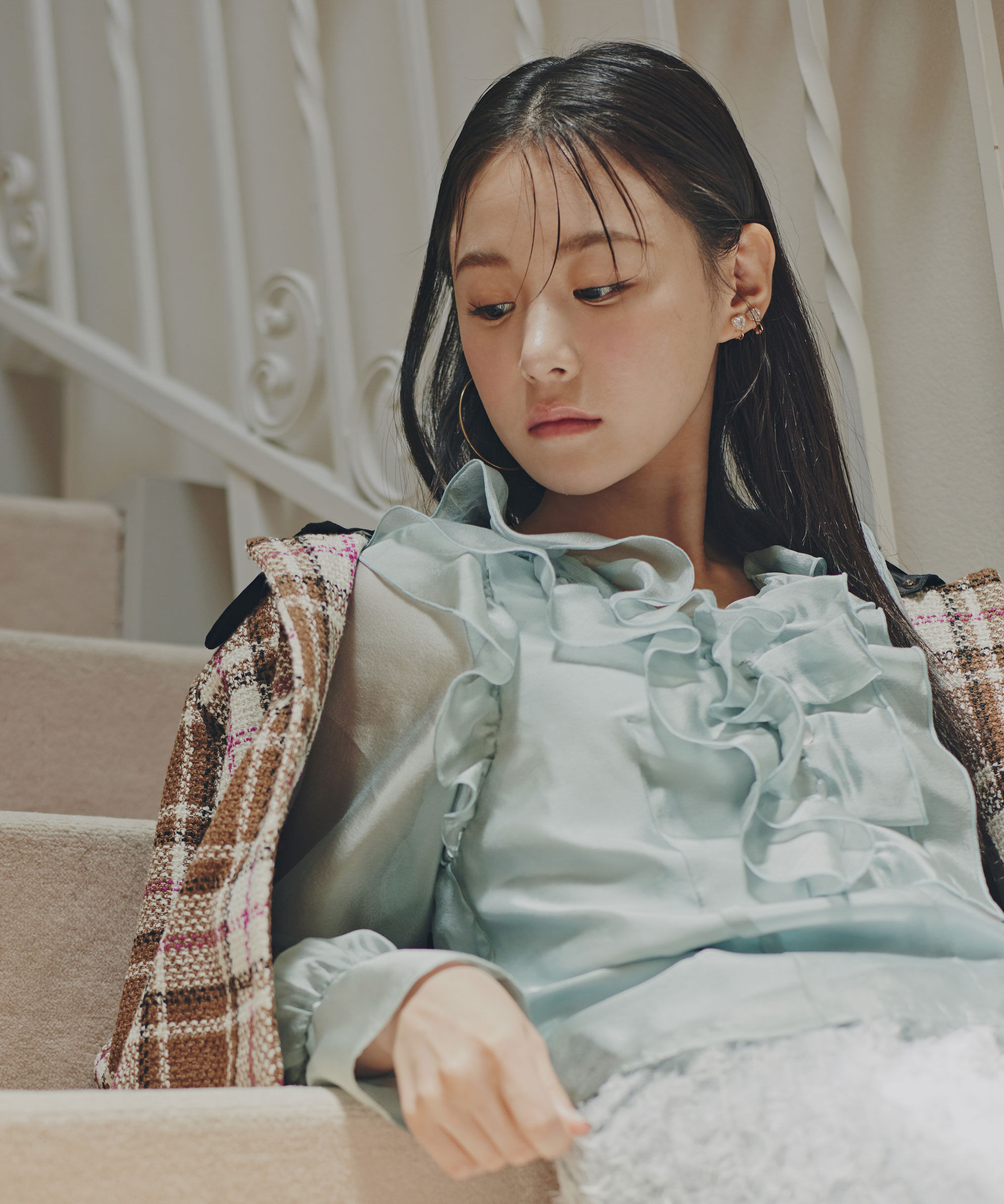  「シアーフリルブラウス」|シャツ・ブラウス|