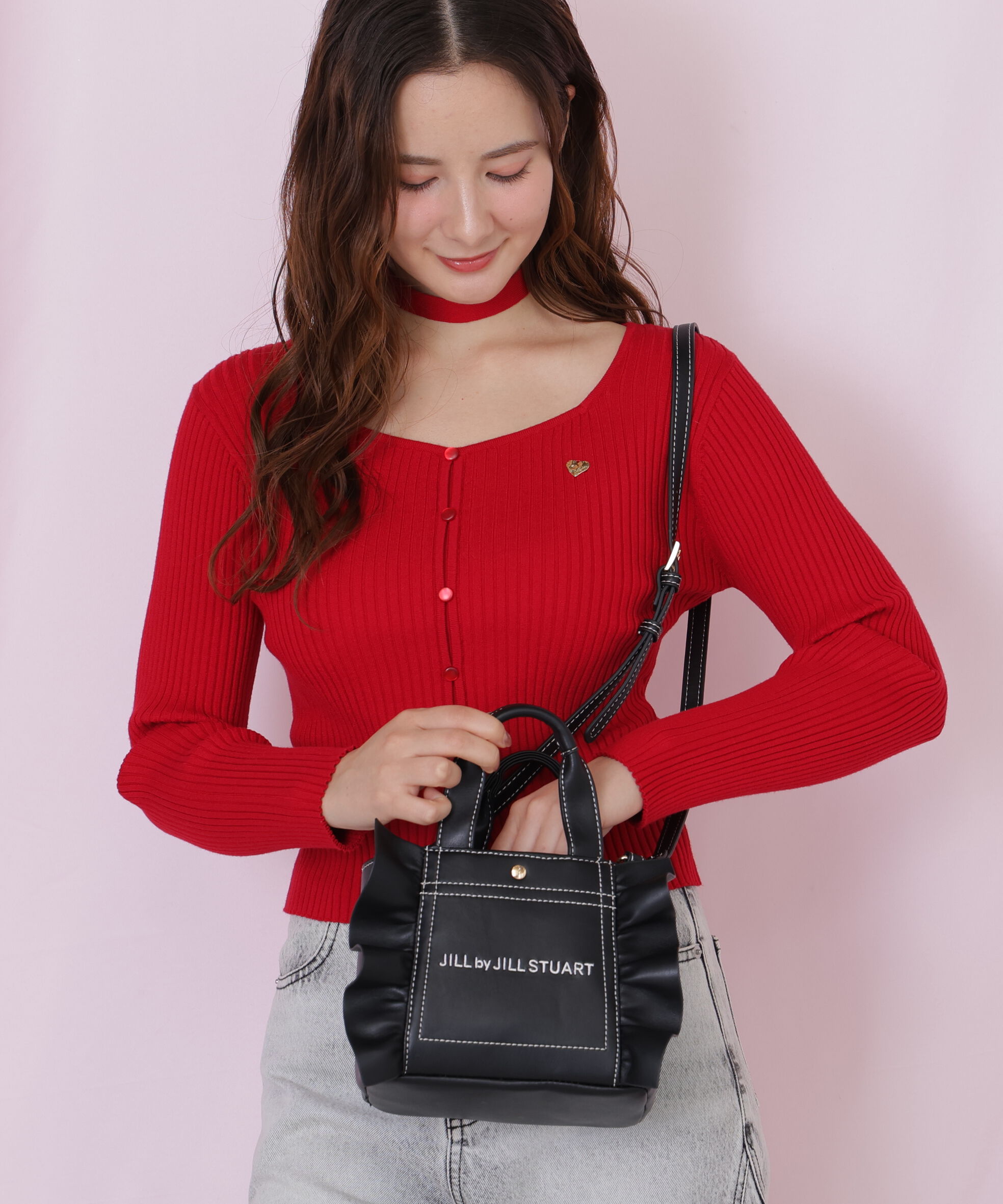  「＜フリルトートミニ＞フェイクレザー」|その他|