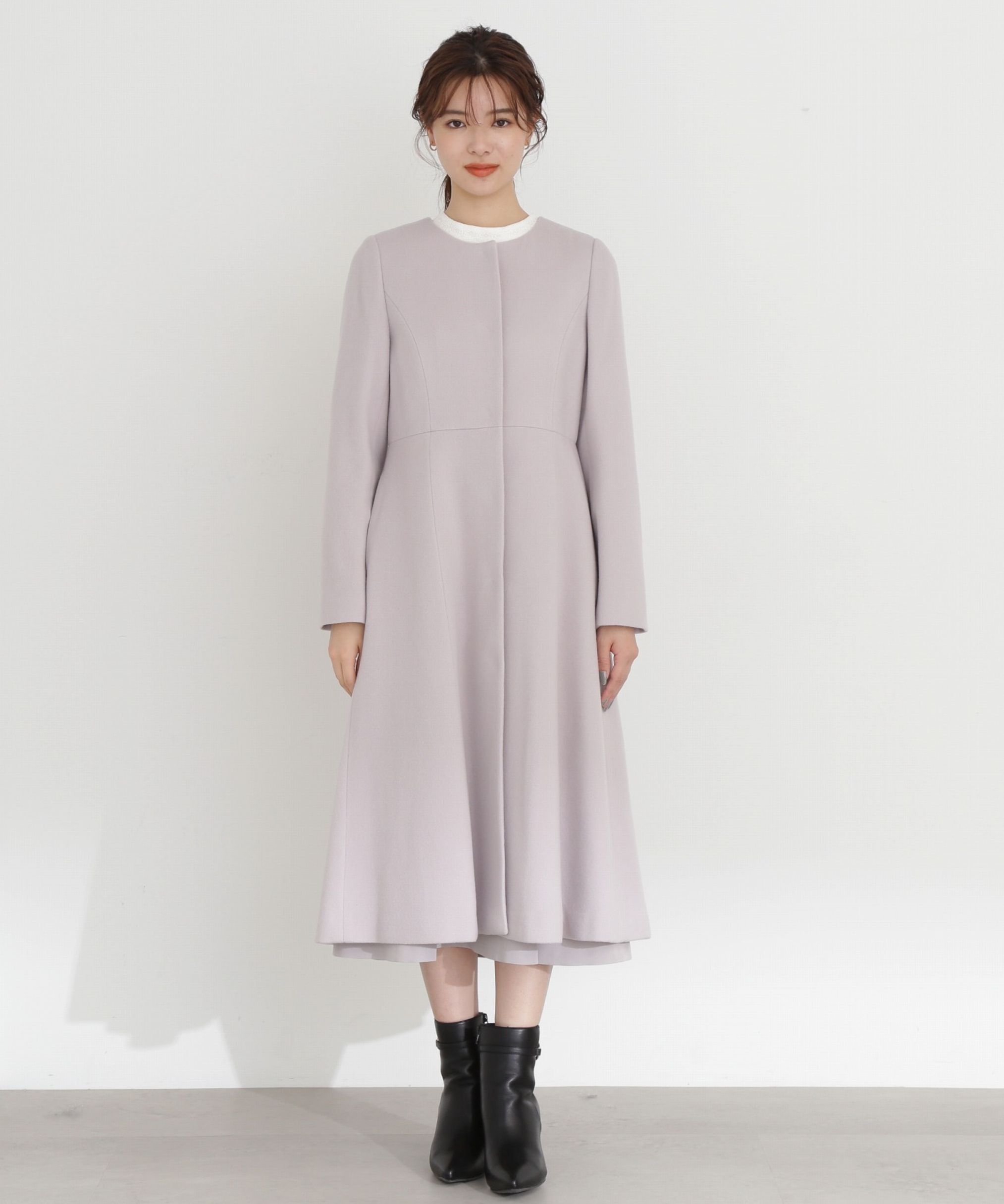 PROPORTION BODY DRESSING「ノーカラーフレアコート」|その他|