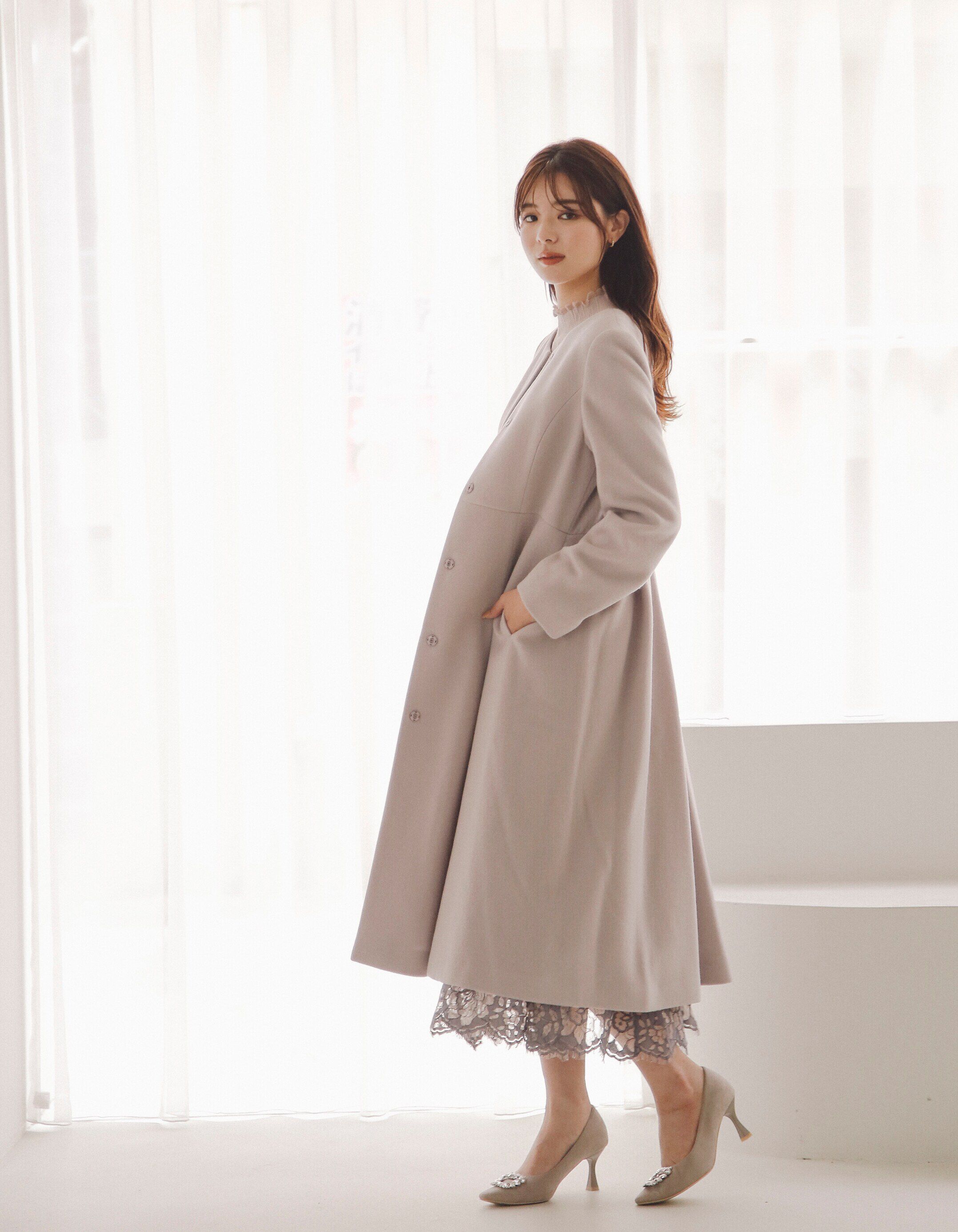 PROPORTION BODY DRESSING「ノーカラーフレアコート」|その他|