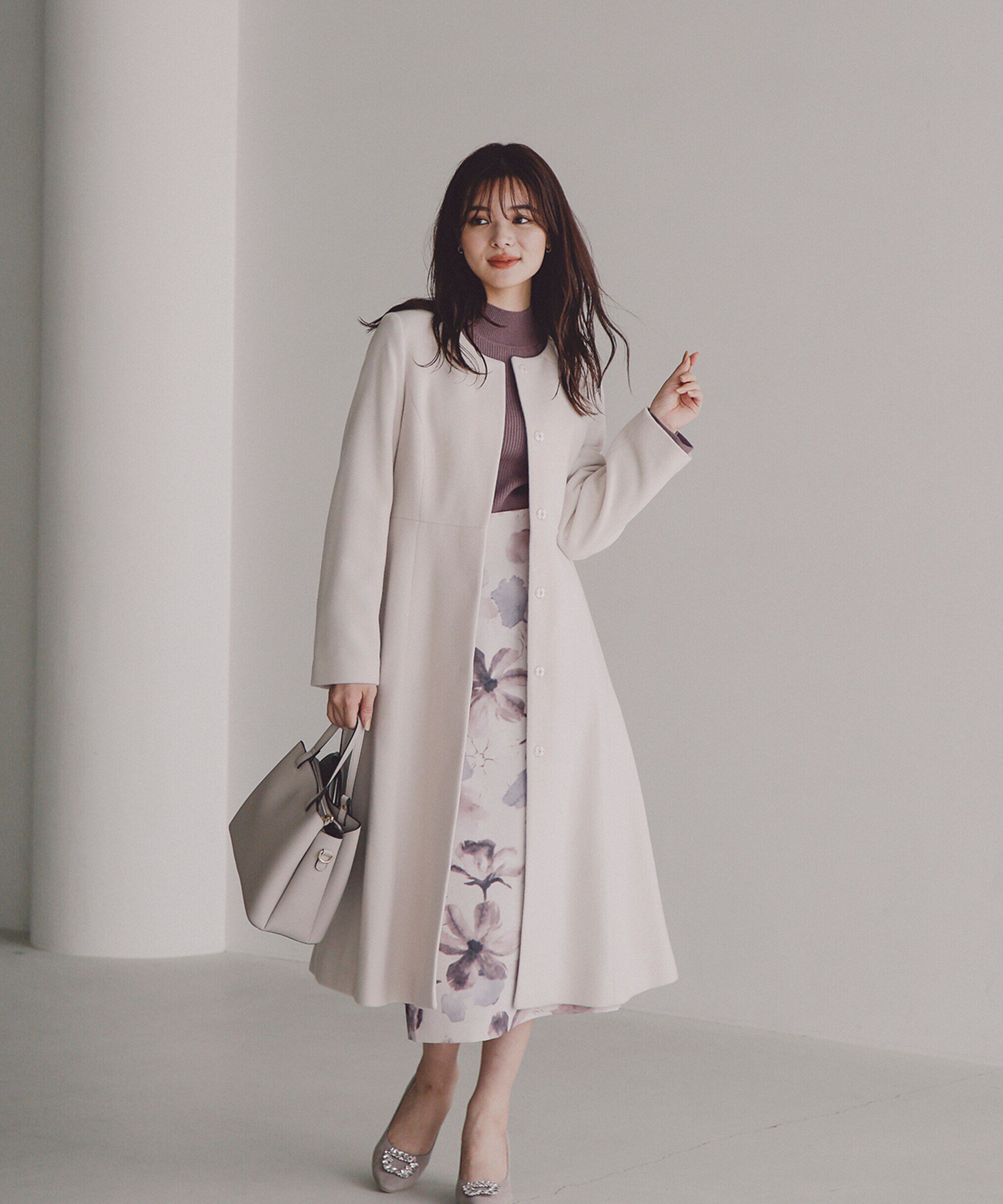 PROPORTION BODY DRESSING「ノーカラーフレアコート」|その他|