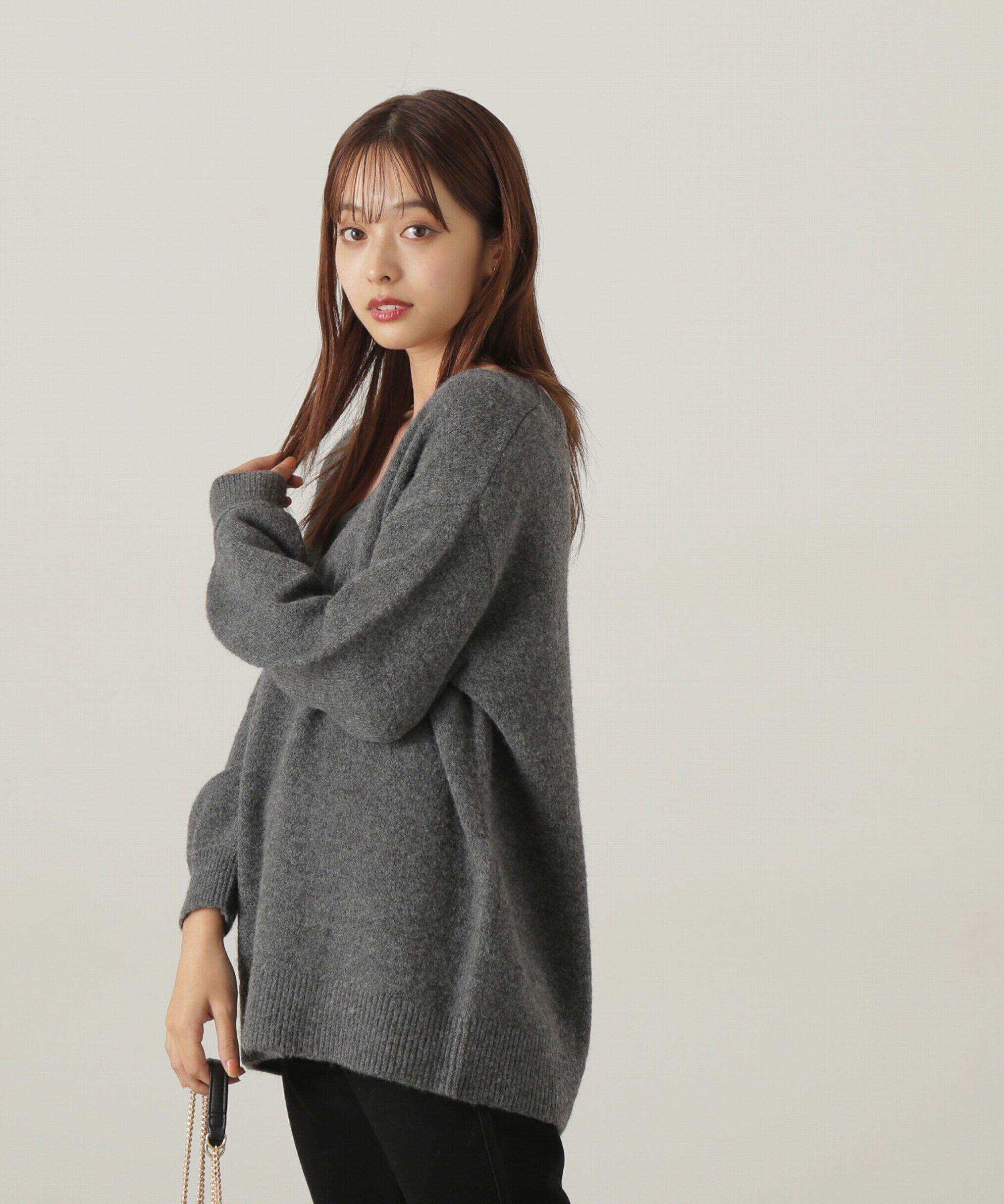 PROPORTION BODY DRESSING「深Vニット　24AW」|ニット・セーター|