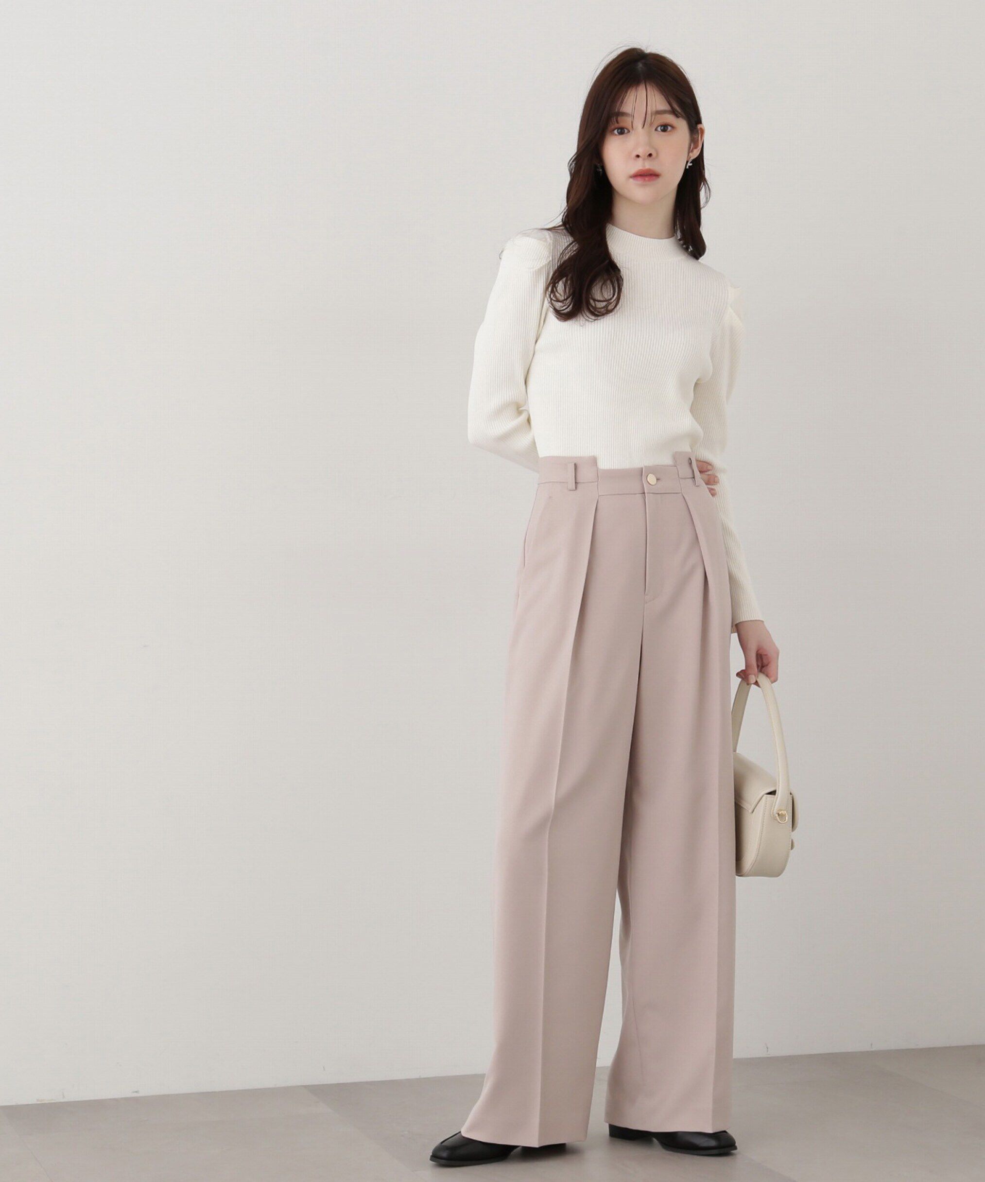 PROPORTION BODY DRESSING「パワーショルダーニット」|ニット・セーター|