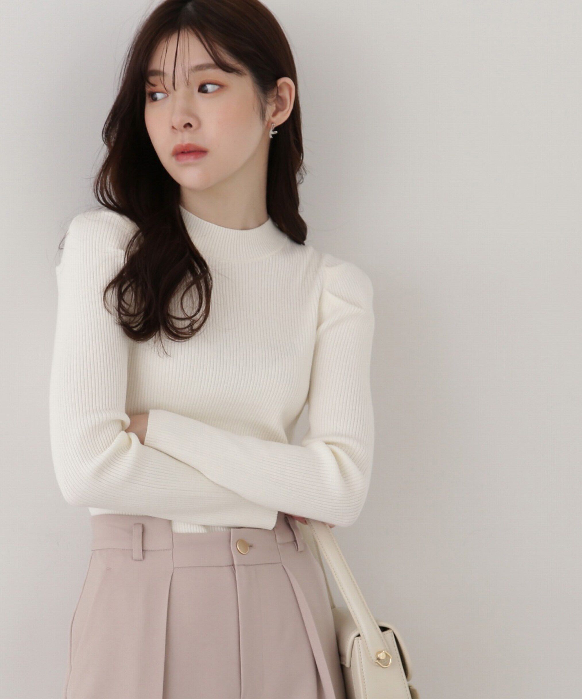 PROPORTION BODY DRESSING「パワーショルダーニット」|ニット・セーター|