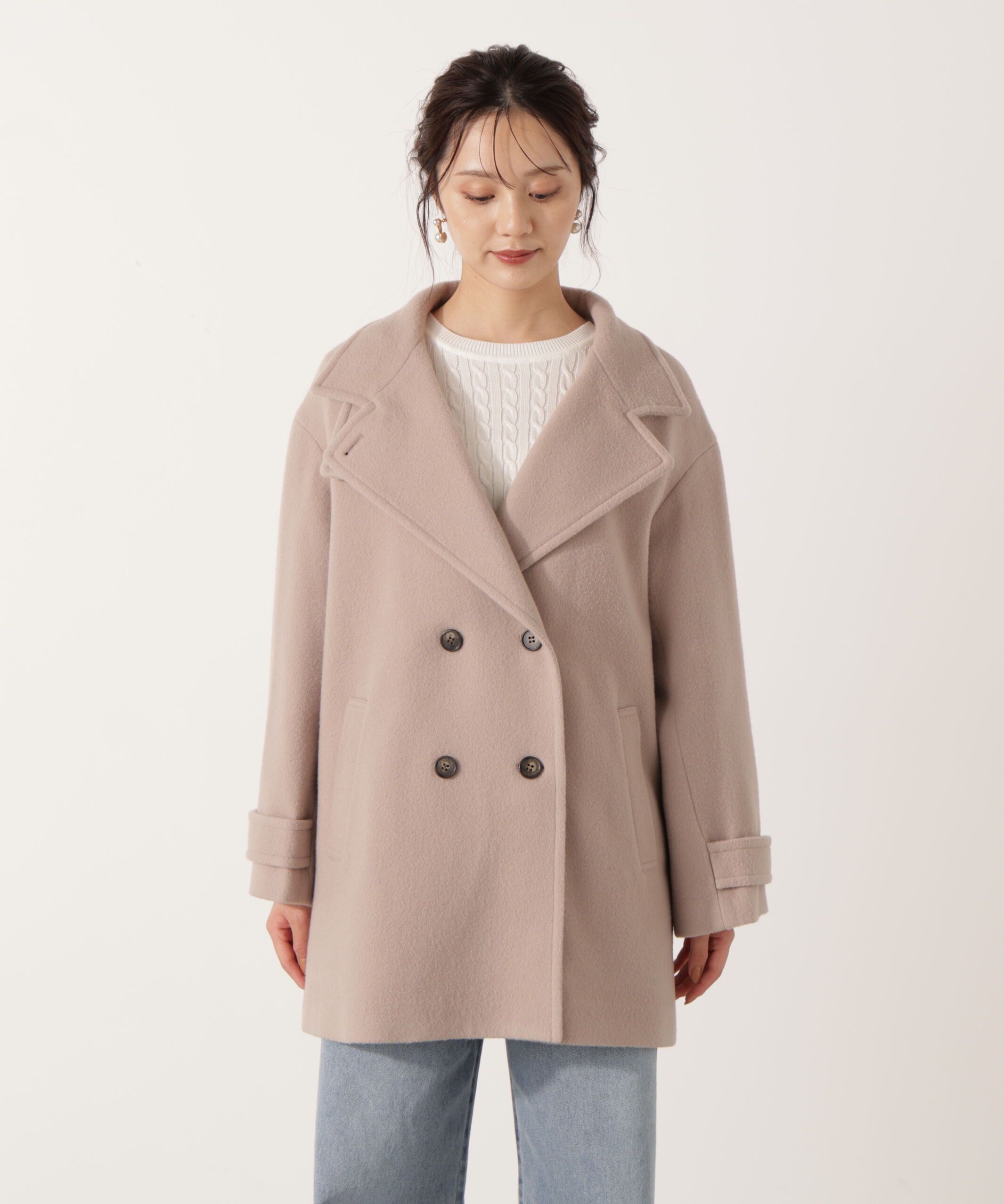 PROPORTION BODY DRESSING「2wayミドルコート 25AW」|ブルゾン・スタジャン|