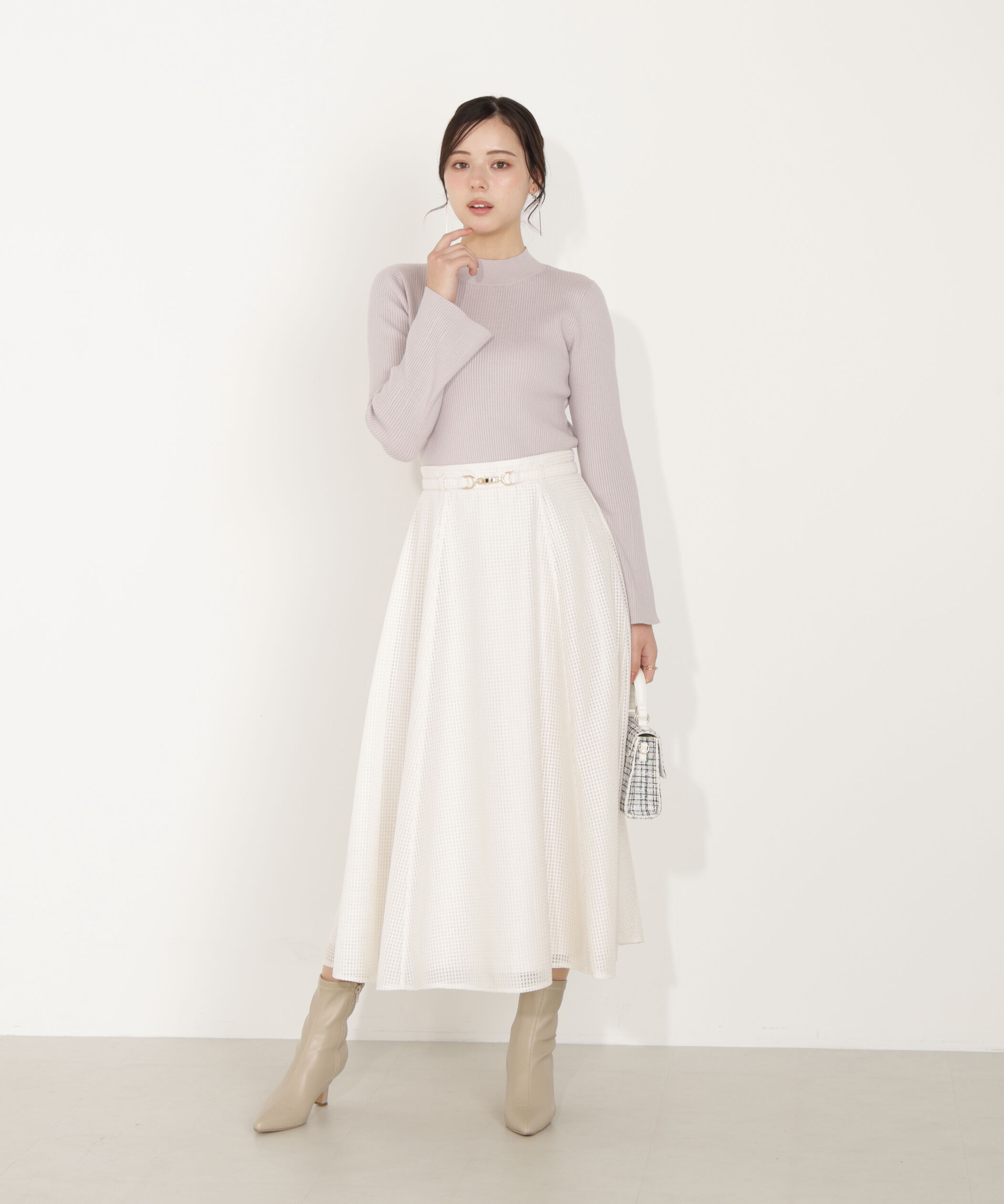 PROPORTION BODY DRESSING「モックネックベーシックニット」|ニット・セーター|