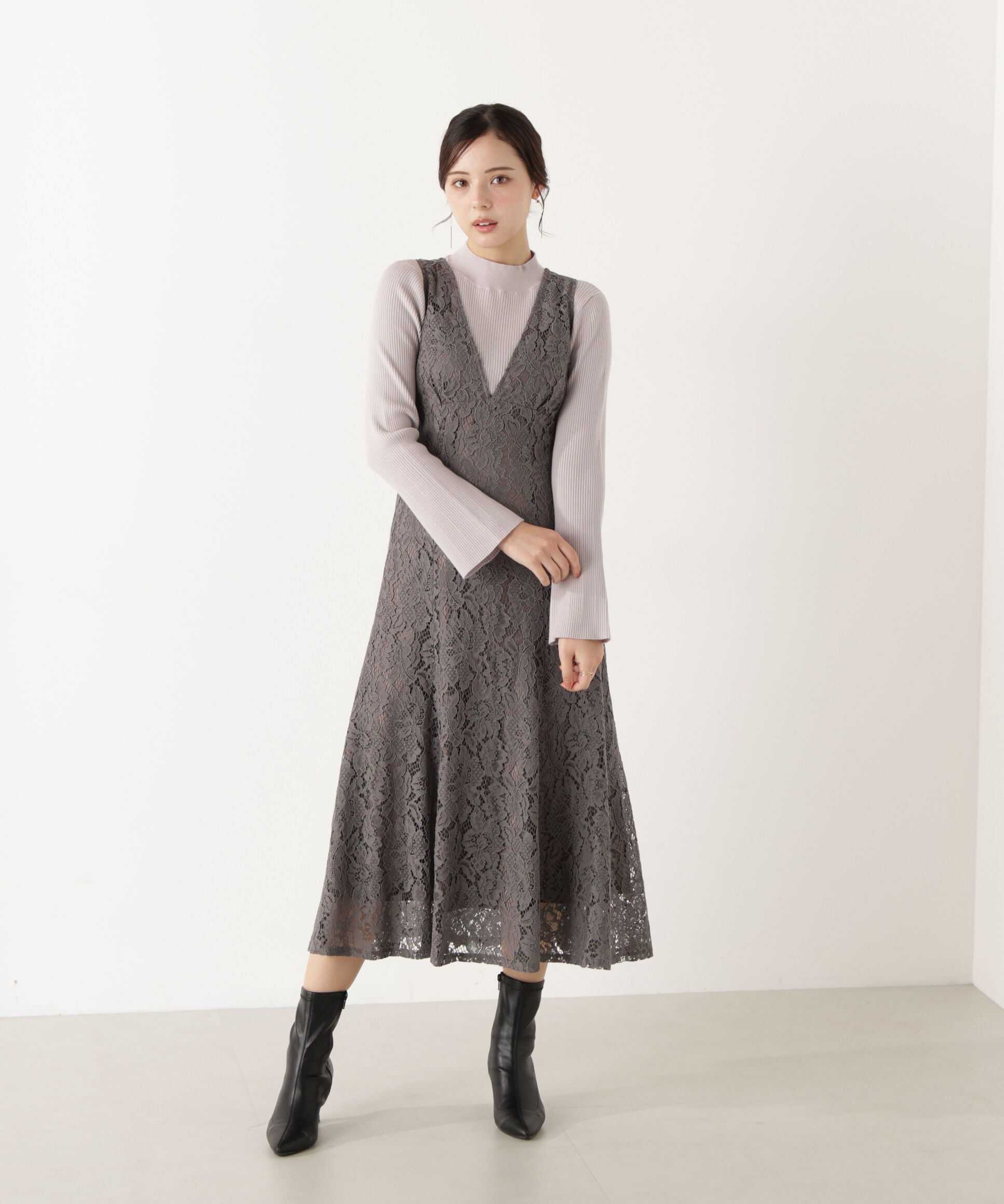 PROPORTION BODY DRESSING「モックネックベーシックニット」|ニット・セーター|