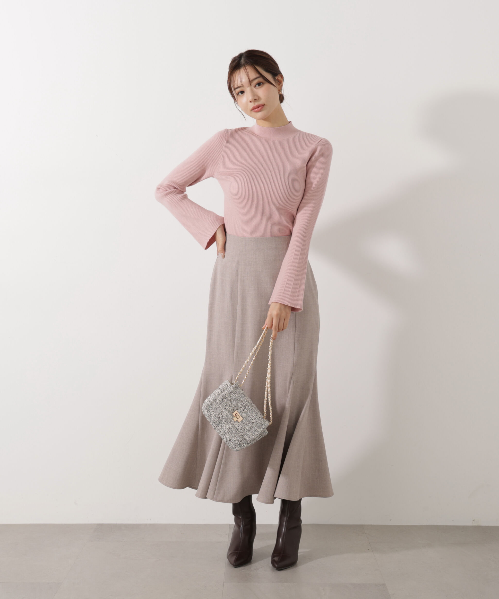 PROPORTION BODY DRESSING「モックネックベーシックニット」|ニット・セーター|