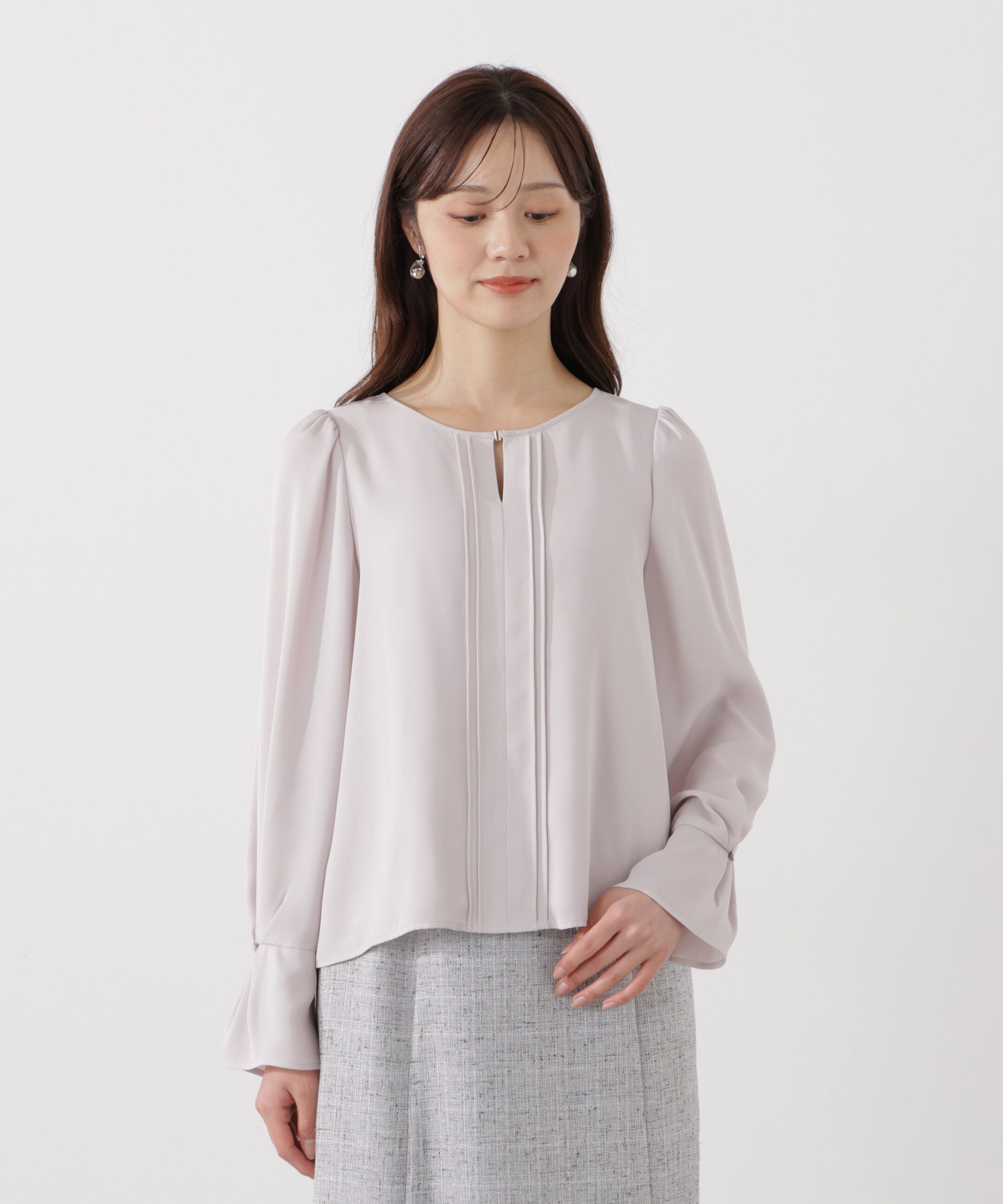 PROPORTION BODY DRESSING「＜ウォッシャブル＞ピンタックブラウス」|シャツ・ブラウス|