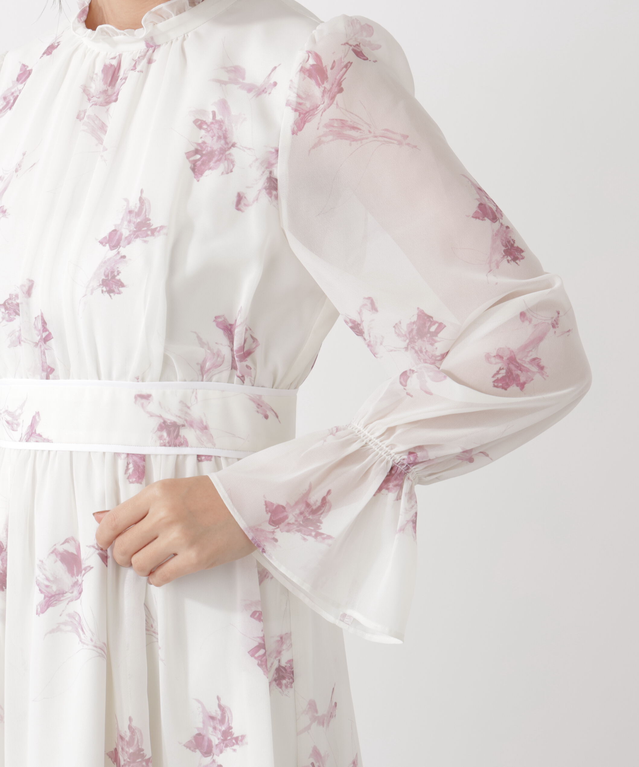 PROPORTION BODY DRESSING「花柄プリントギャザーワンピース」|ワンピース|