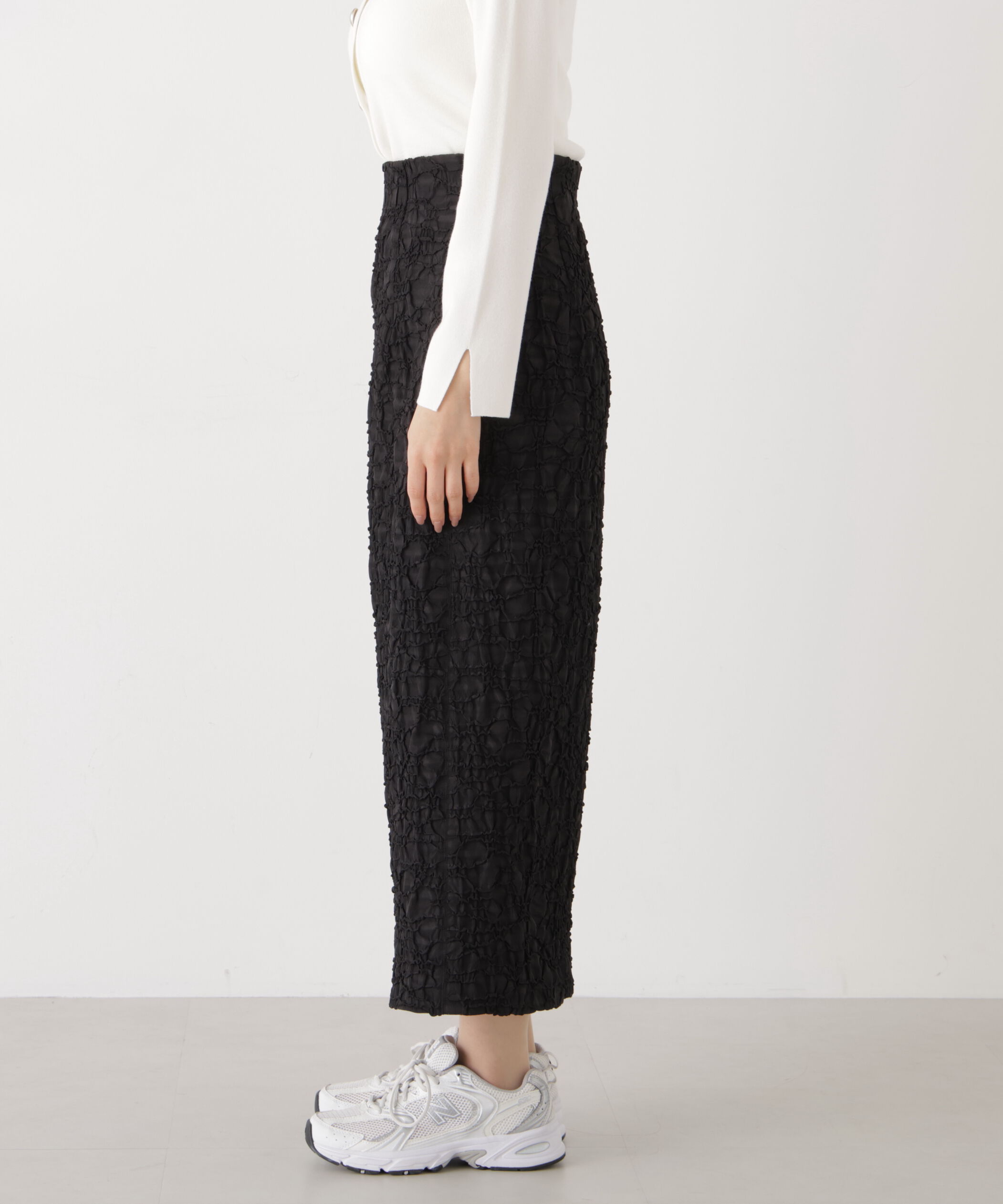 PROPORTION BODY DRESSING「ジャガードナロースカート　26SS」|スカート|