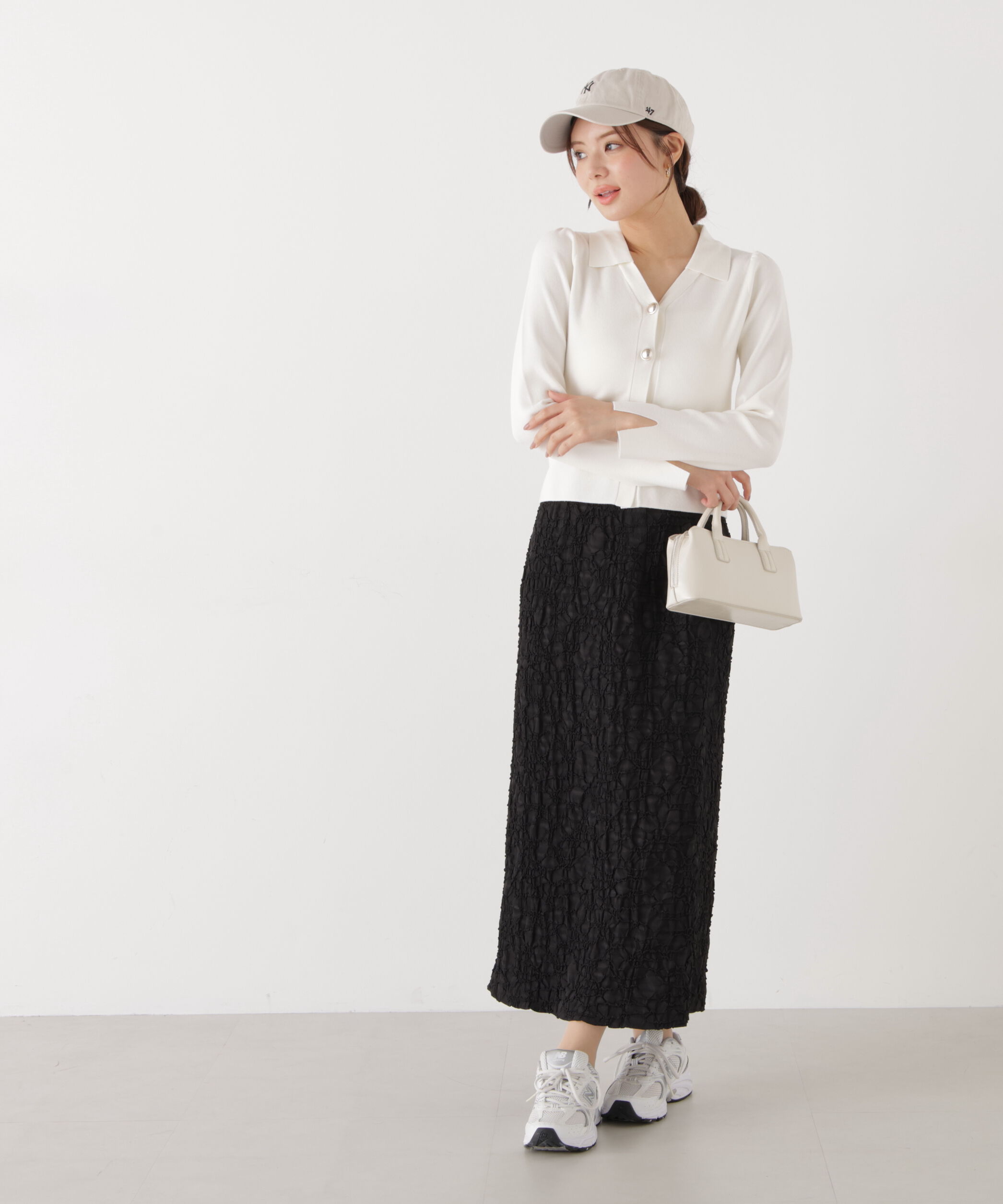 PROPORTION BODY DRESSING「ジャガードナロースカート　26SS」|スカート|