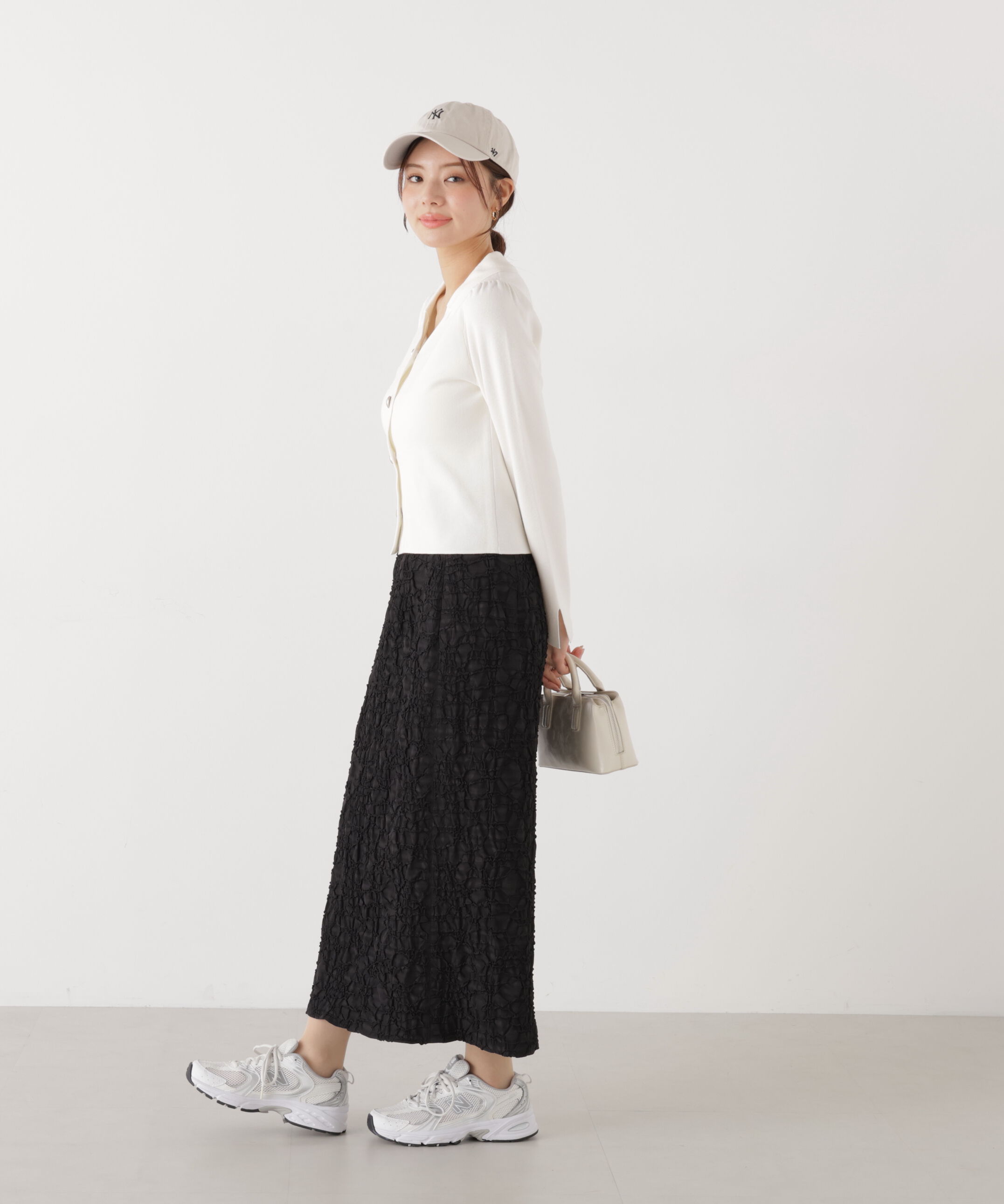 PROPORTION BODY DRESSING「ジャガードナロースカート　26SS」|スカート|