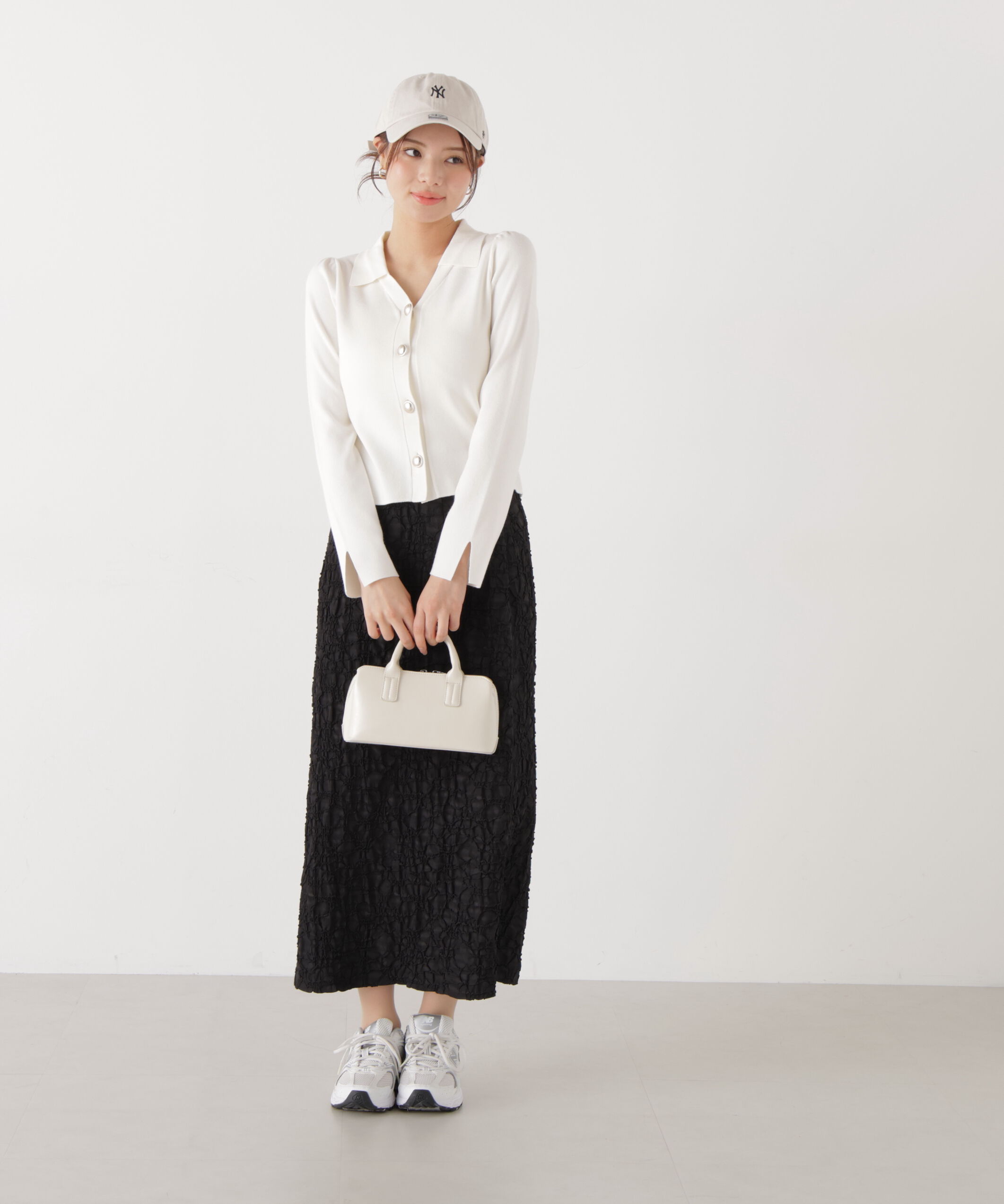 PROPORTION BODY DRESSING「ジャガードナロースカート　26SS」|スカート|