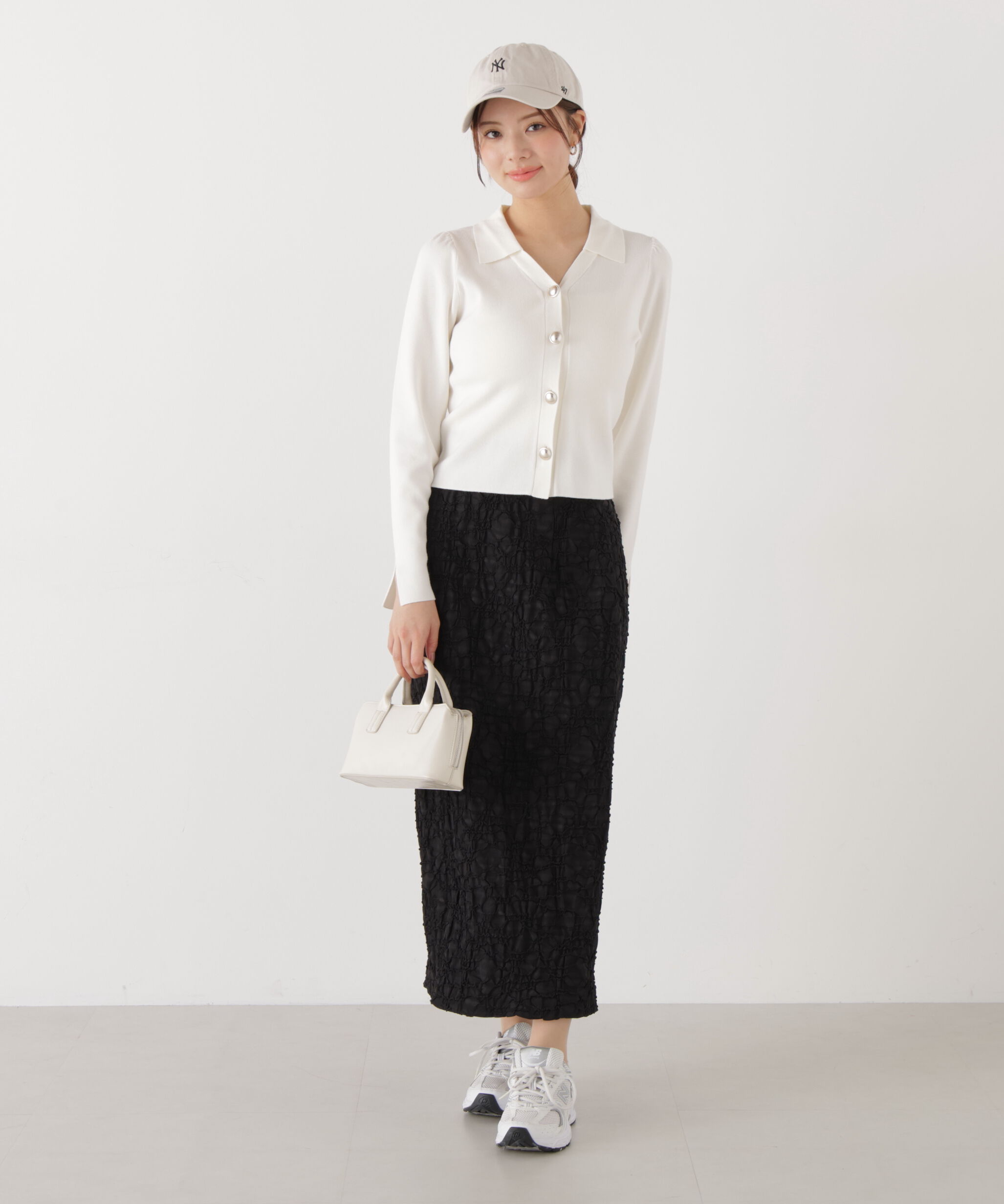 PROPORTION BODY DRESSING「ジャガードナロースカート　26SS」|スカート|