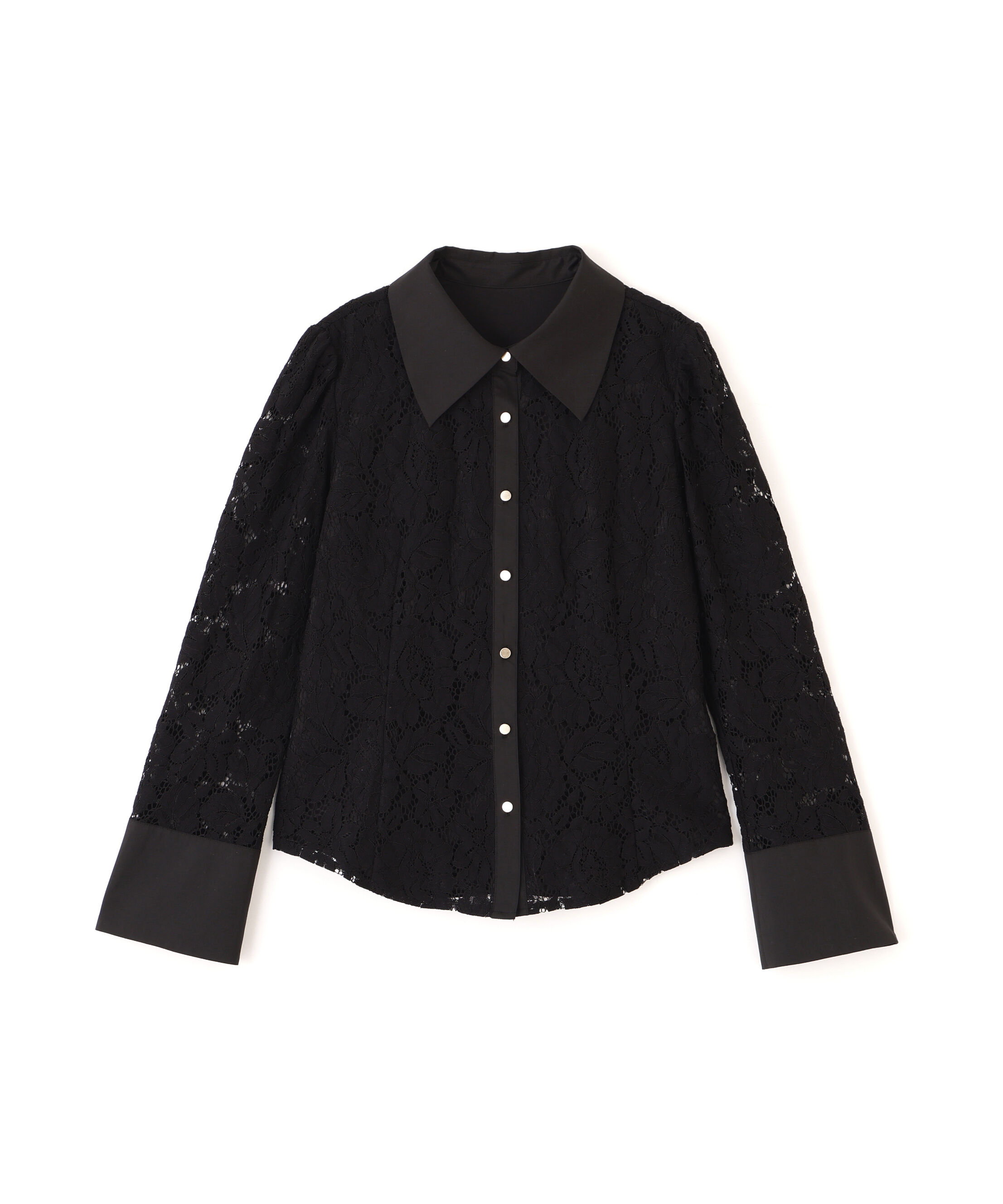 PROPORTION BODY DRESSING「ビッグ衿レースブラウス　26SS」|シャツ・ブラウス|