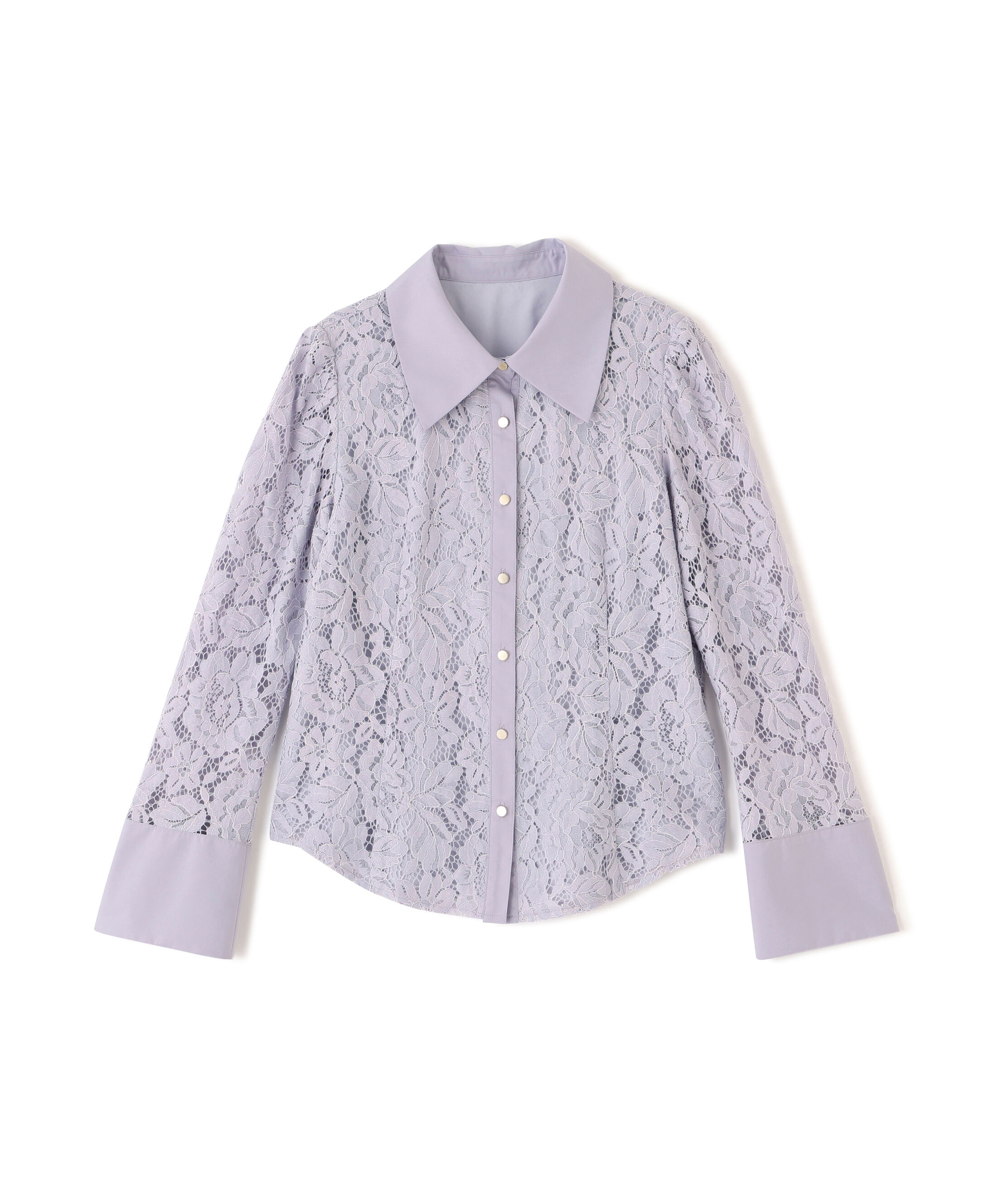 PROPORTION BODY DRESSING「ビッグ衿レースブラウス　26SS」|シャツ・ブラウス|