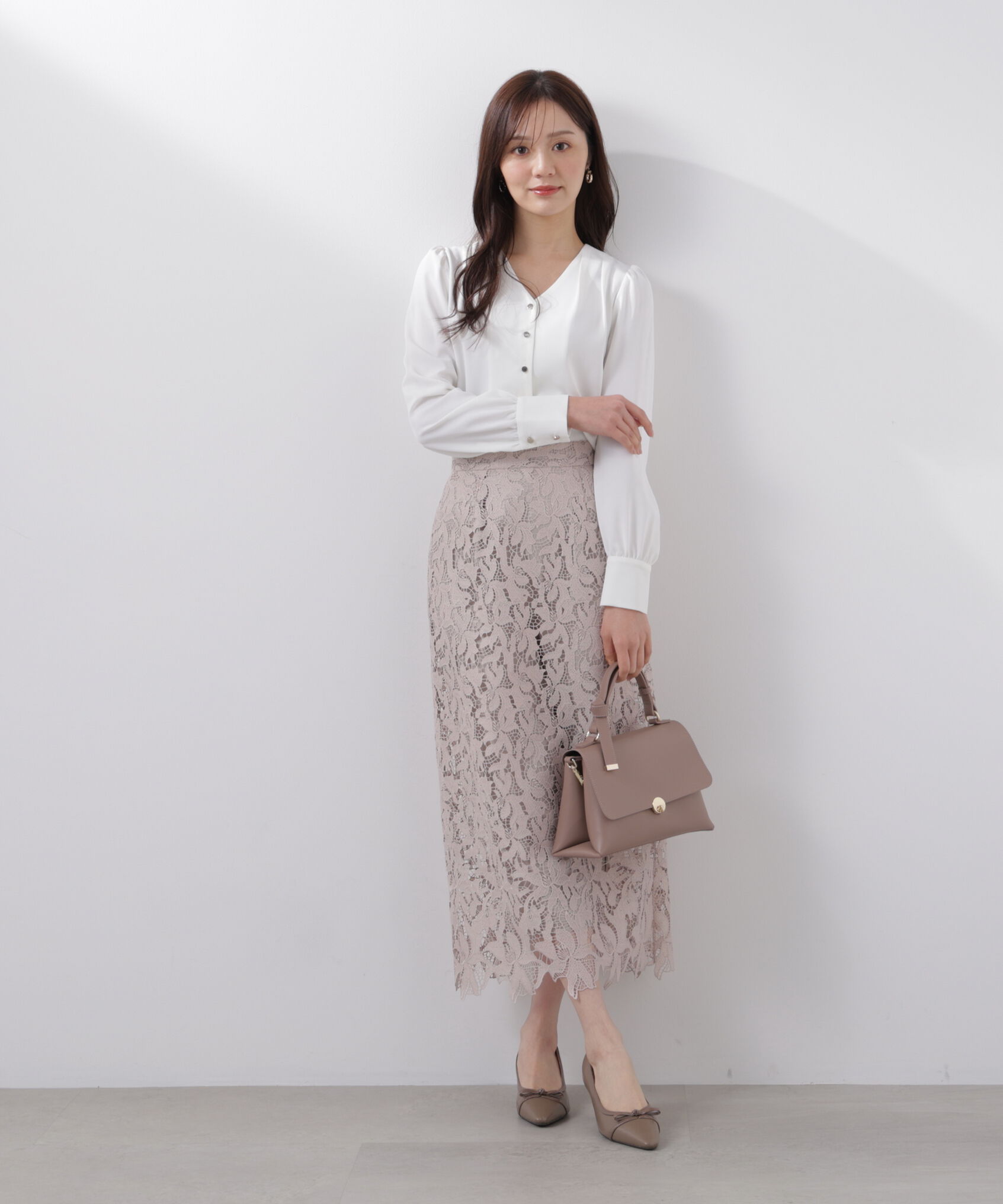 PROPORTION BODY DRESSING「レースタイトスカート　26SS」|スカート|