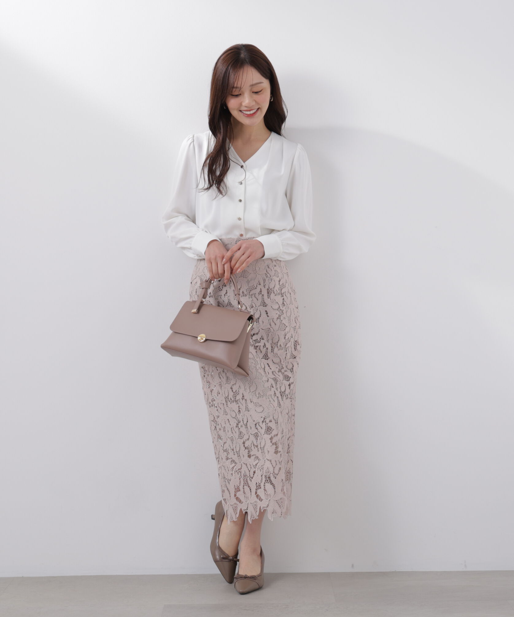 PROPORTION BODY DRESSING「レースタイトスカート　26SS」|スカート|