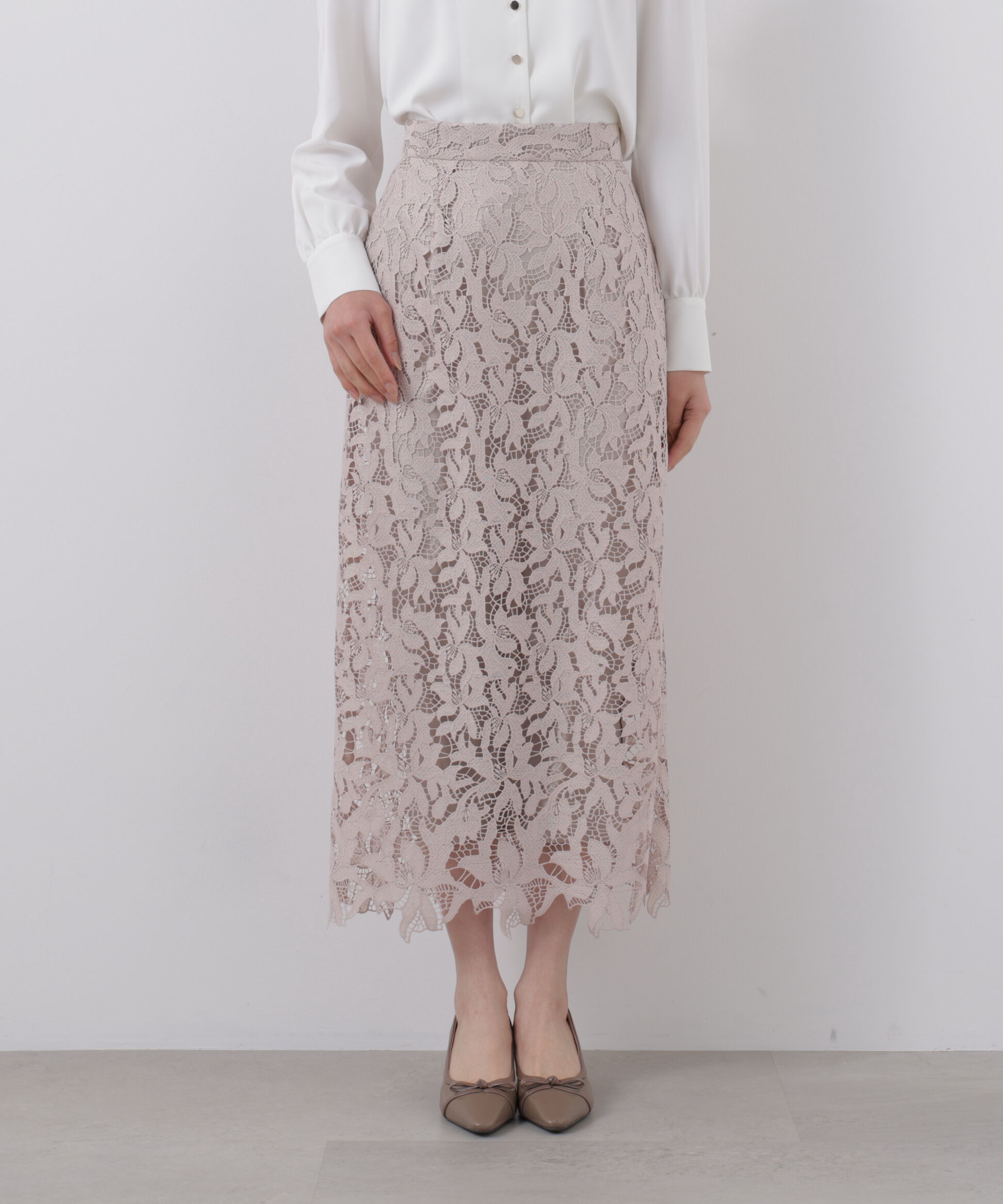 PROPORTION BODY DRESSING「レースタイトスカート　26SS」|スカート|