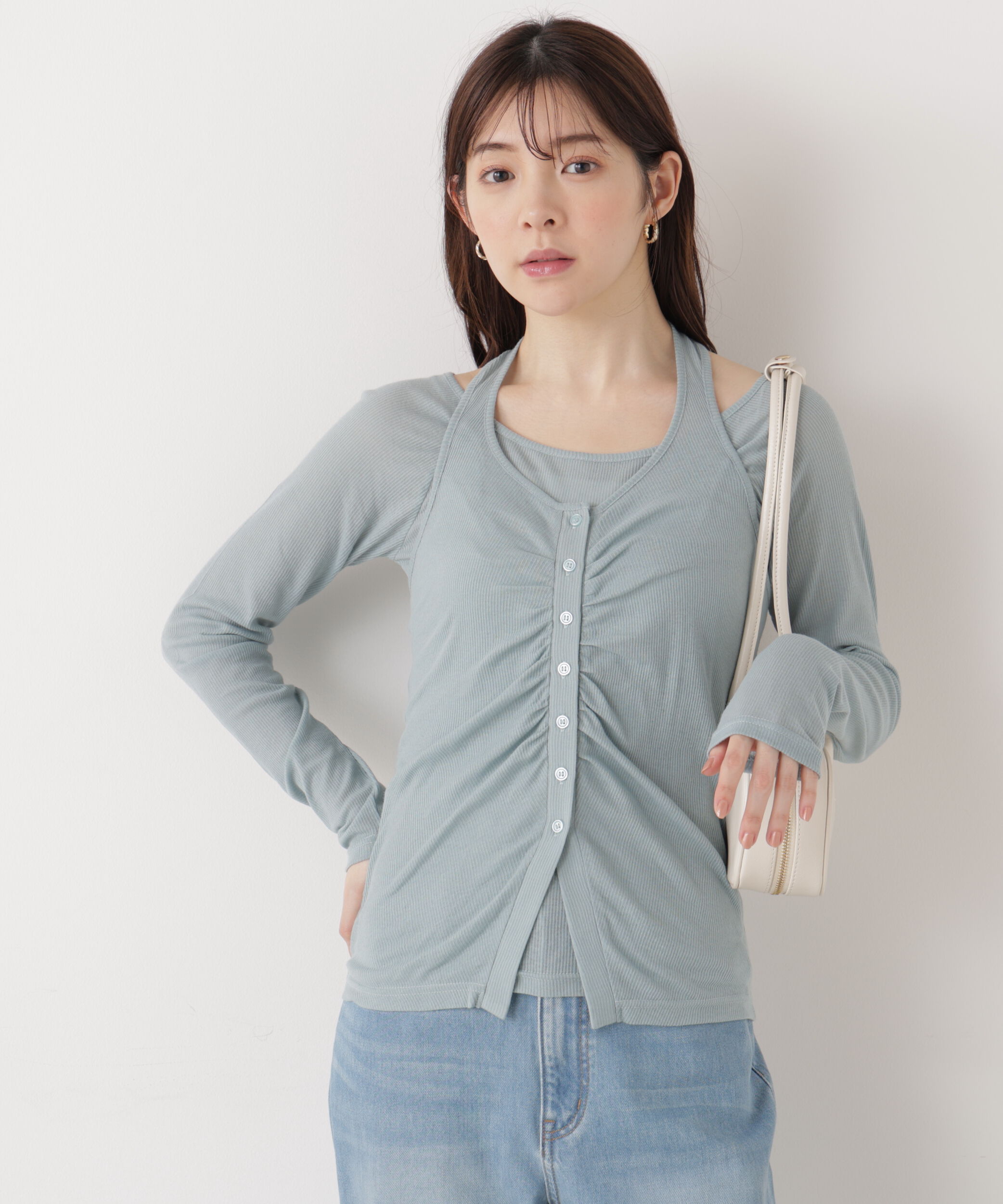 PROPORTION BODY DRESSING「〈a/mie〉ホルターネックカット SETUP　26SS」|Tシャツ・カットソー|