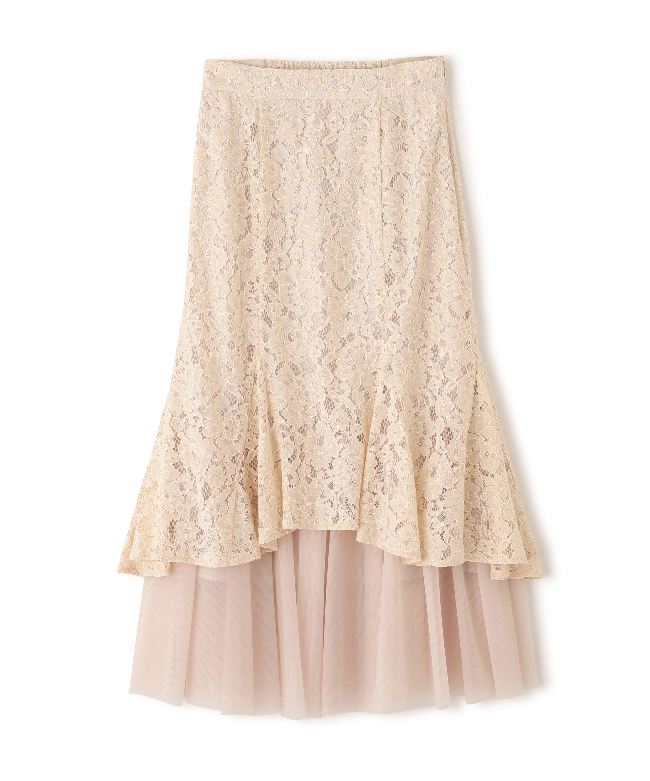 PROPORTION BODY DRESSING「チュールドッキングレーススカート　26SS」|スカート|