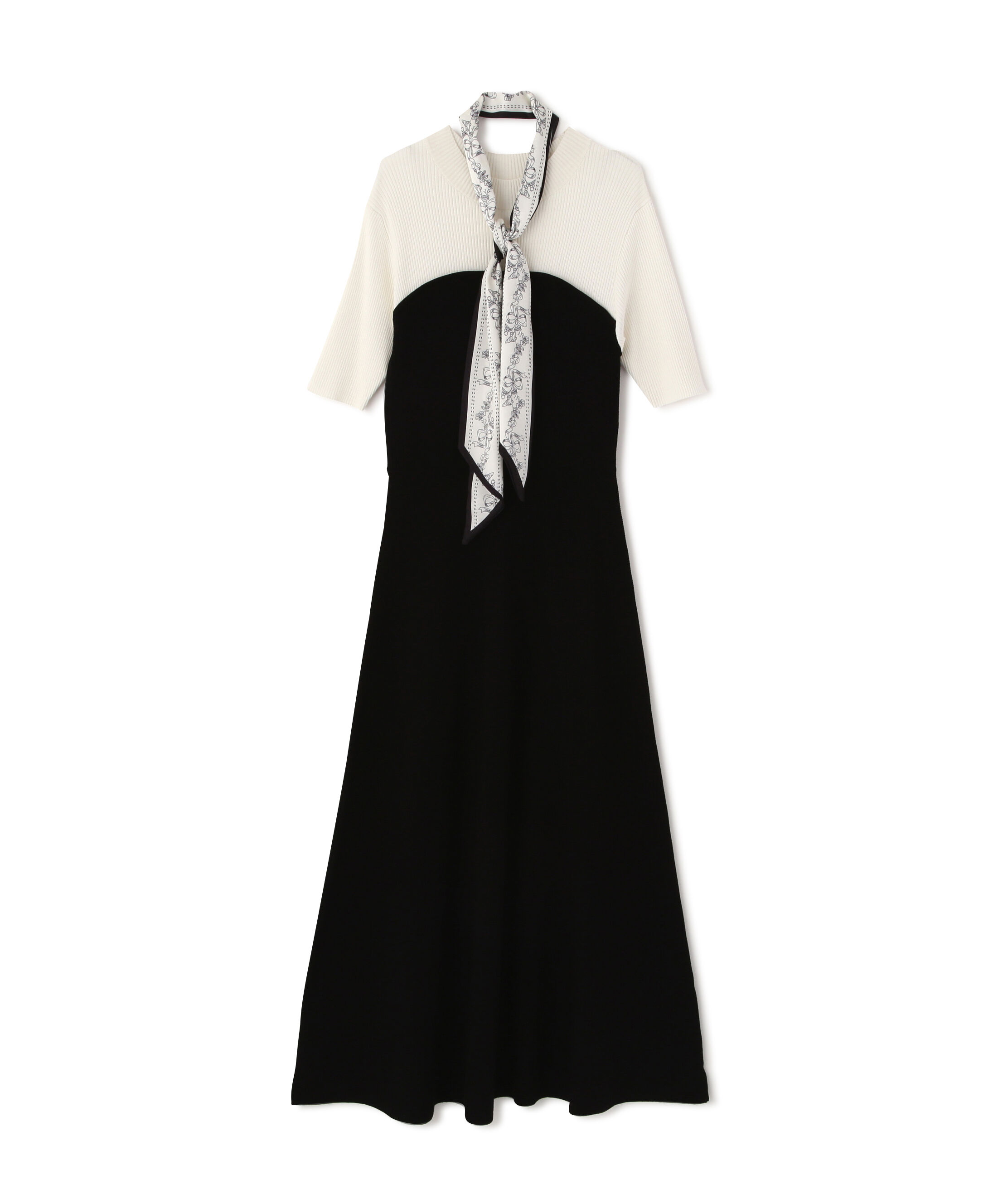 PROPORTION BODY DRESSING「スカーフ付きニットワンピース　26SS」|ワンピース|