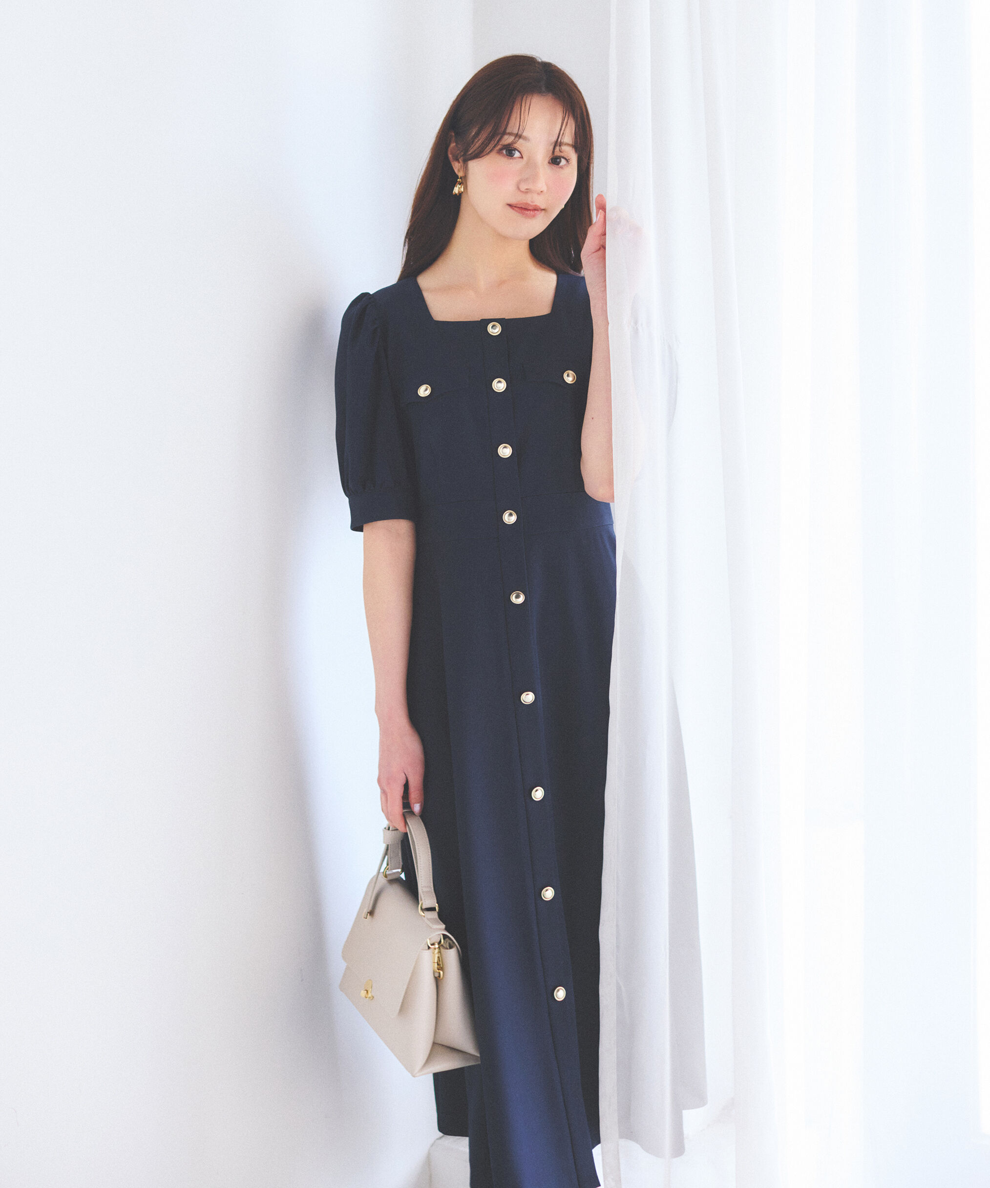 PROPORTION BODY DRESSING「フロント釦ワンピース　26SS」|ワンピース|