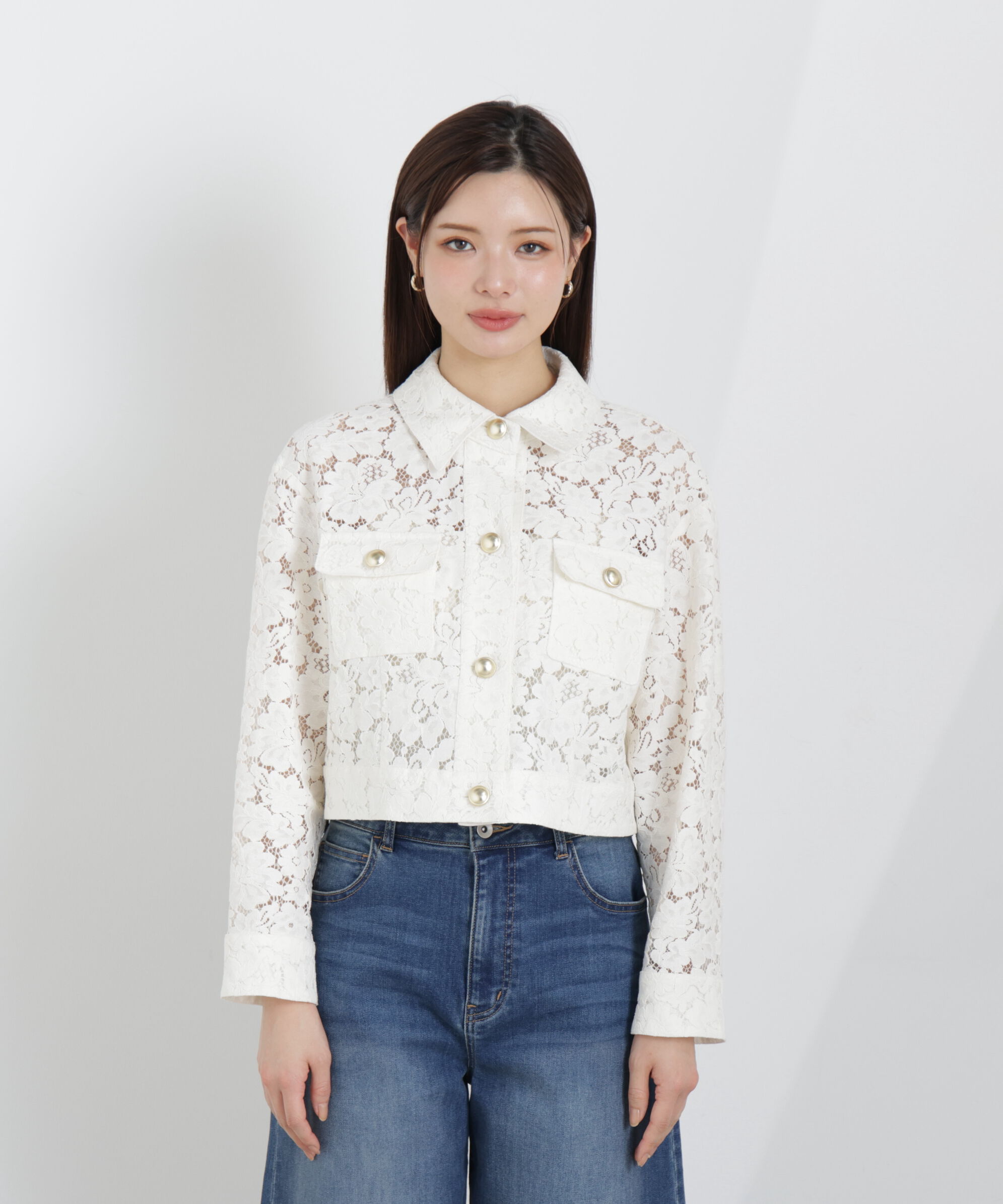 PROPORTION BODY DRESSING「レースブルゾン　26SS」|ブルゾン・スタジャン|